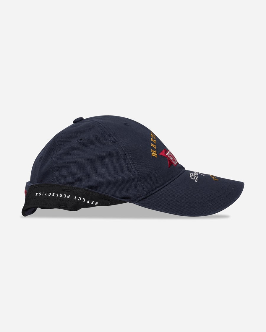 Martine Rose Roll Back Cap Blue Navy, view 6