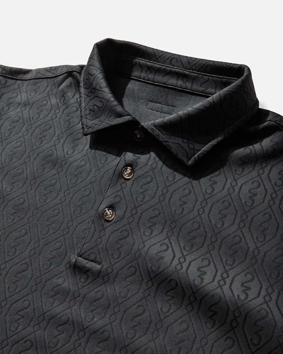 Nike Jordan Men's Jordan Sport Golf Jacquard Polo Black, view 3