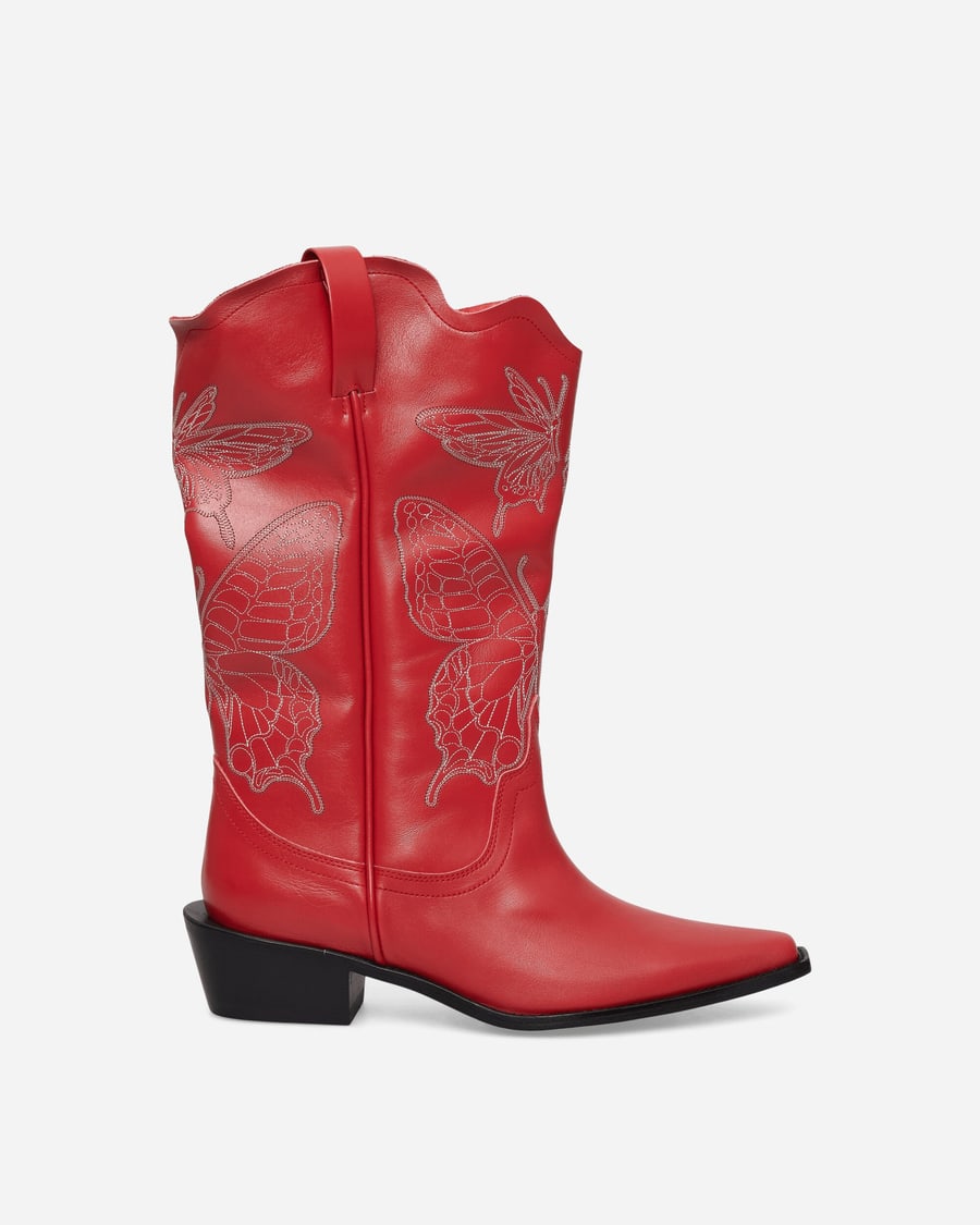 Undercover Women's Leather Western Boots Red