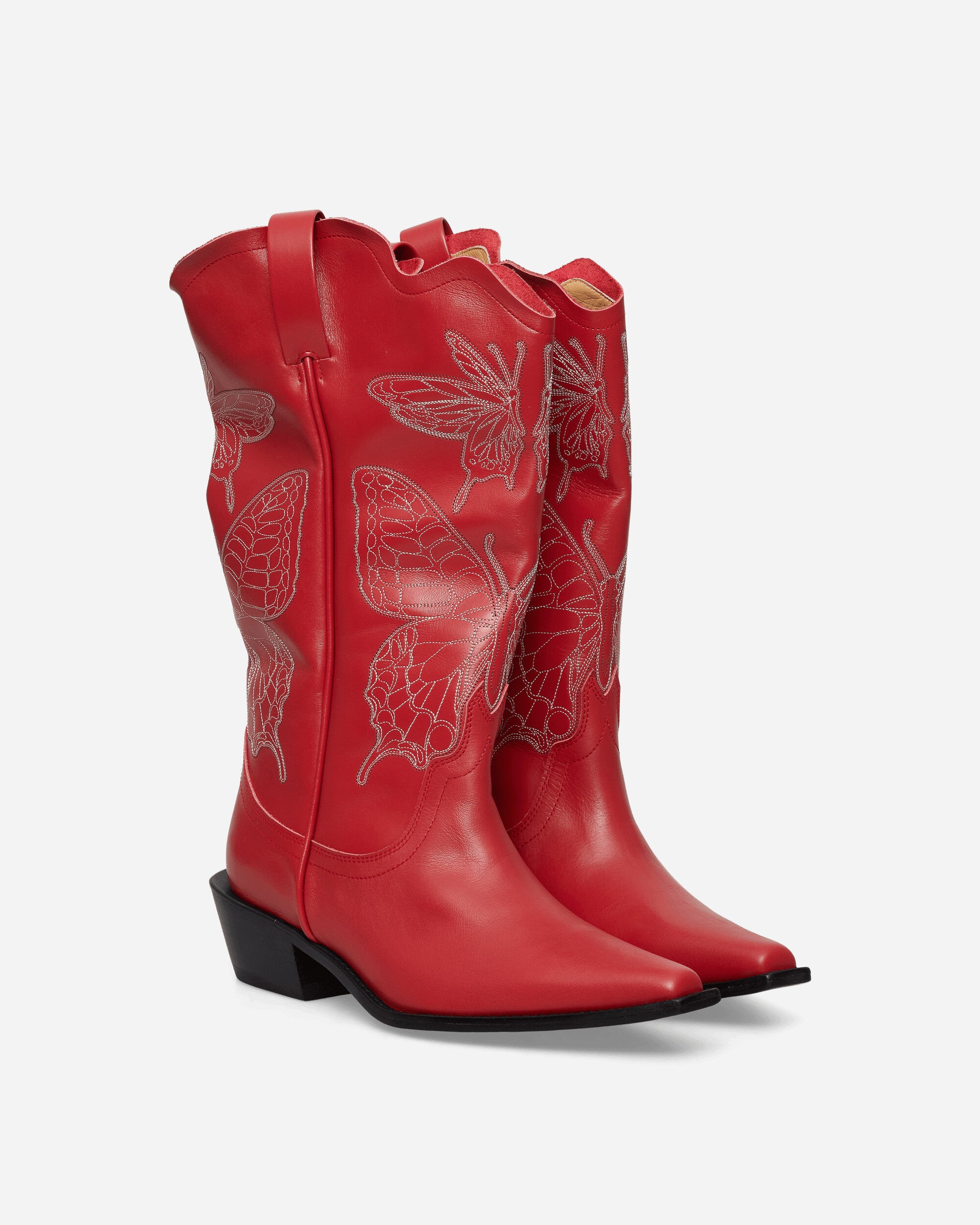 Undercover Women's Leather Western Boots Red, view 2