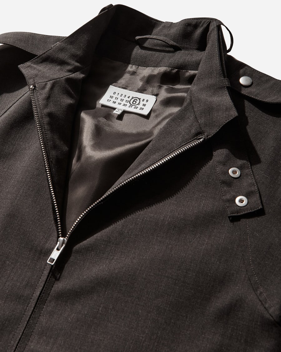 MM6 Maison Margiela Men's Bomber Jacket Deep Brown, view 4