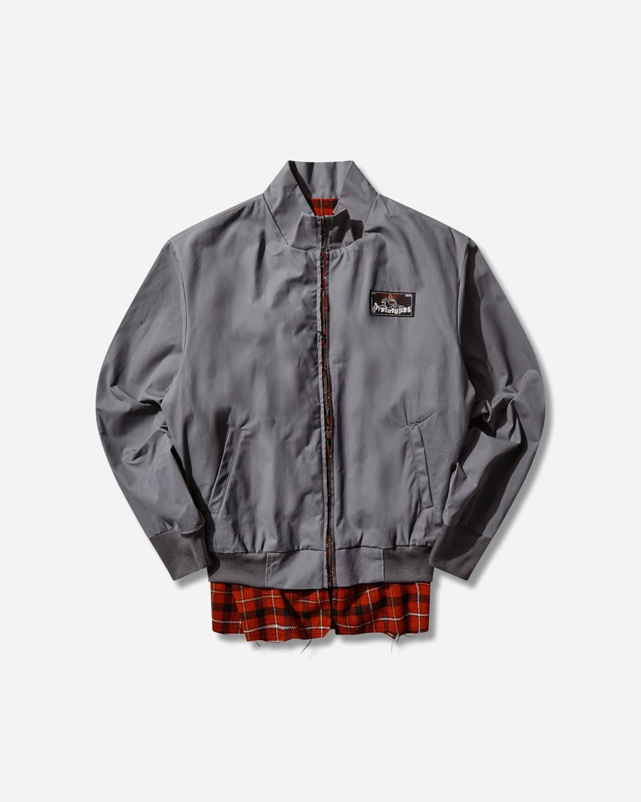Prototypes Waxed Harrington Jacket Grey