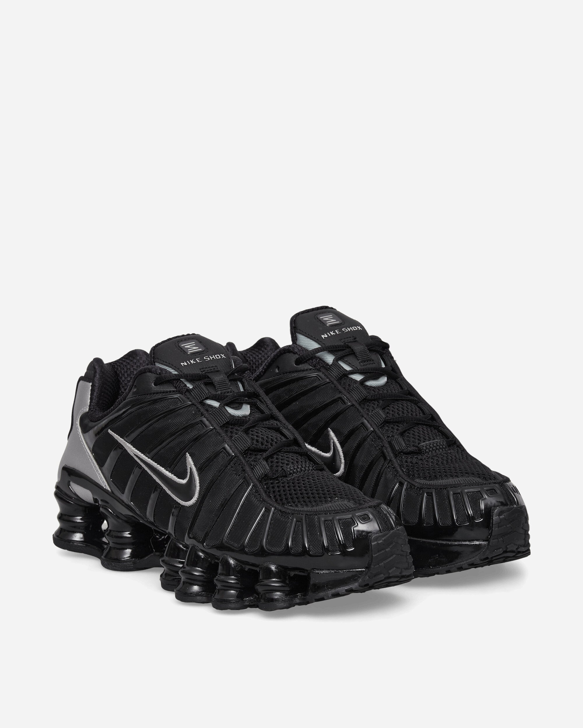 Nike Women's Shox TL Sneakers Black / Metallic Silver, view 2