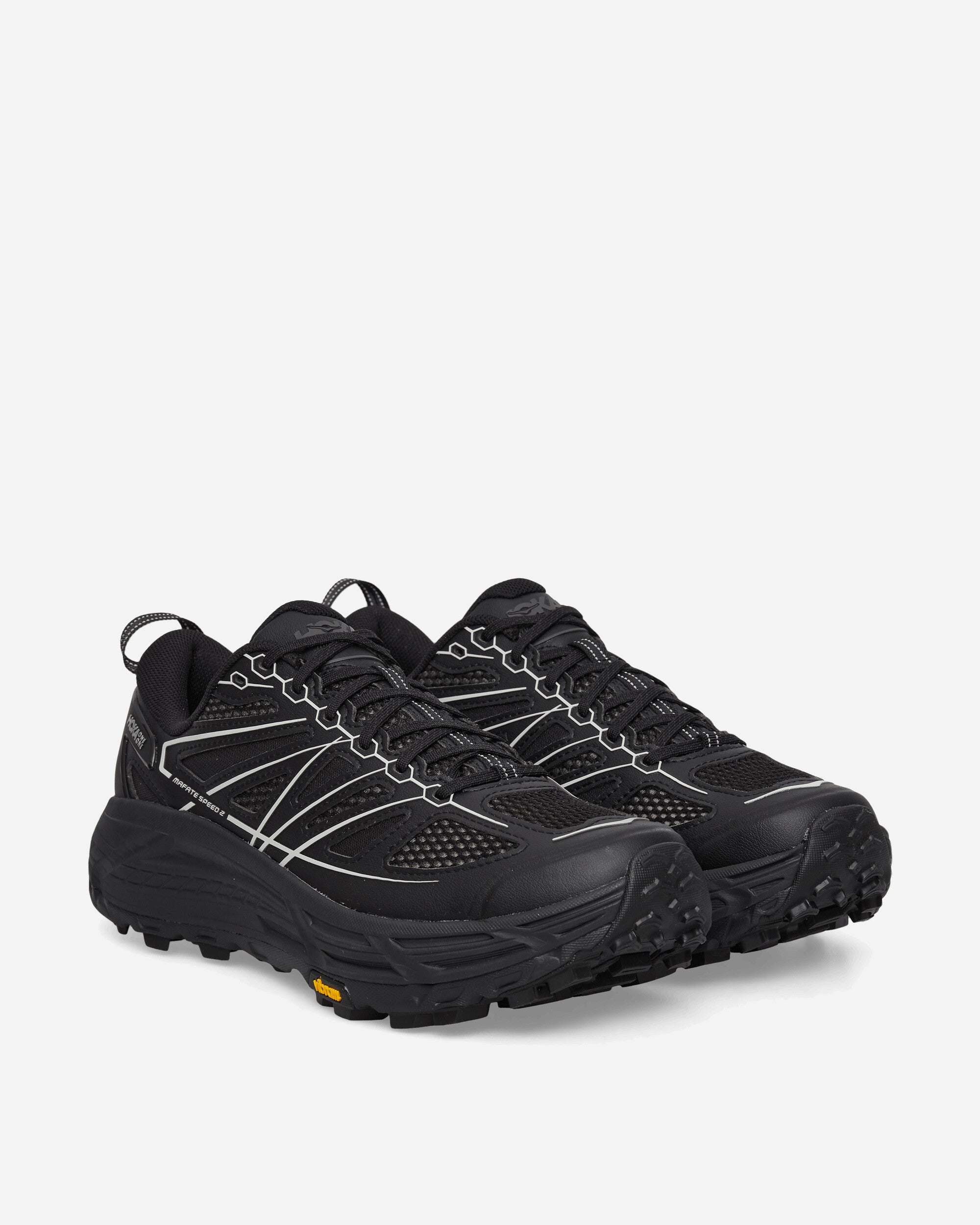 Hoka One One Stealth / Tech Mafate Speed 2 Sneakers Black / Carbon Black, view 2