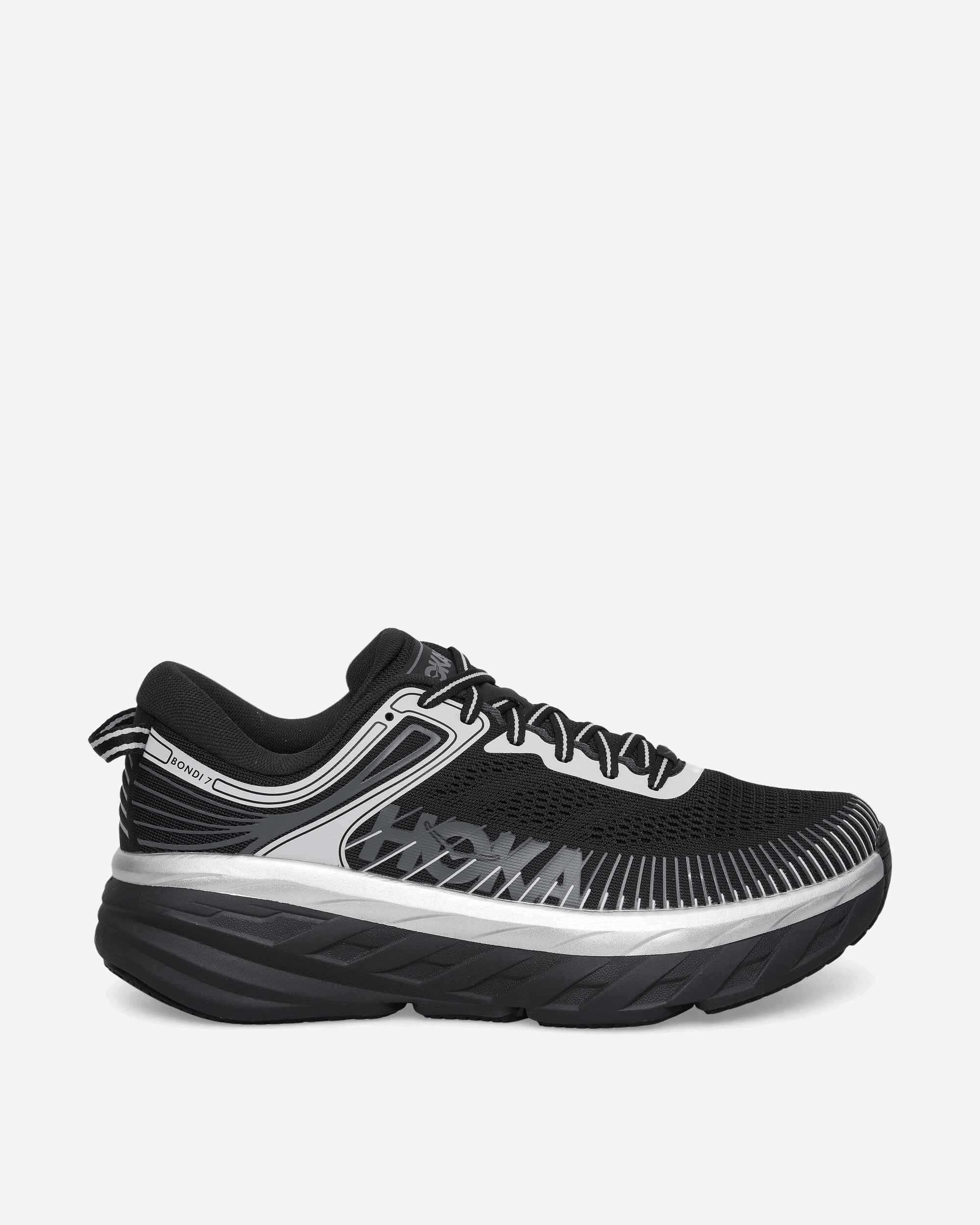Hoka One One Men's Stealth / Tech Bondi 7 Sneakers Black / Stardust