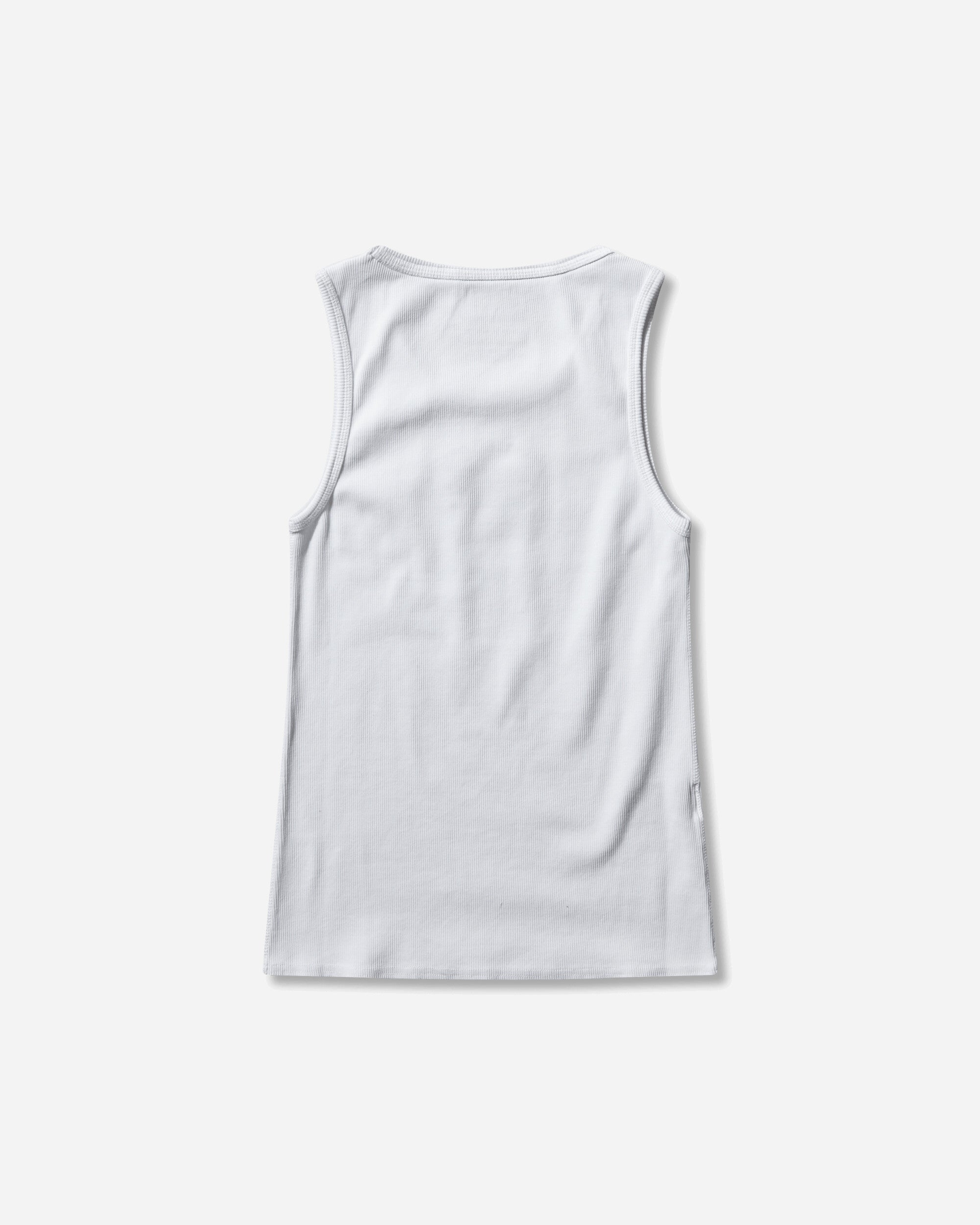 Martine Rose Ribbed Tank Top White, view 2