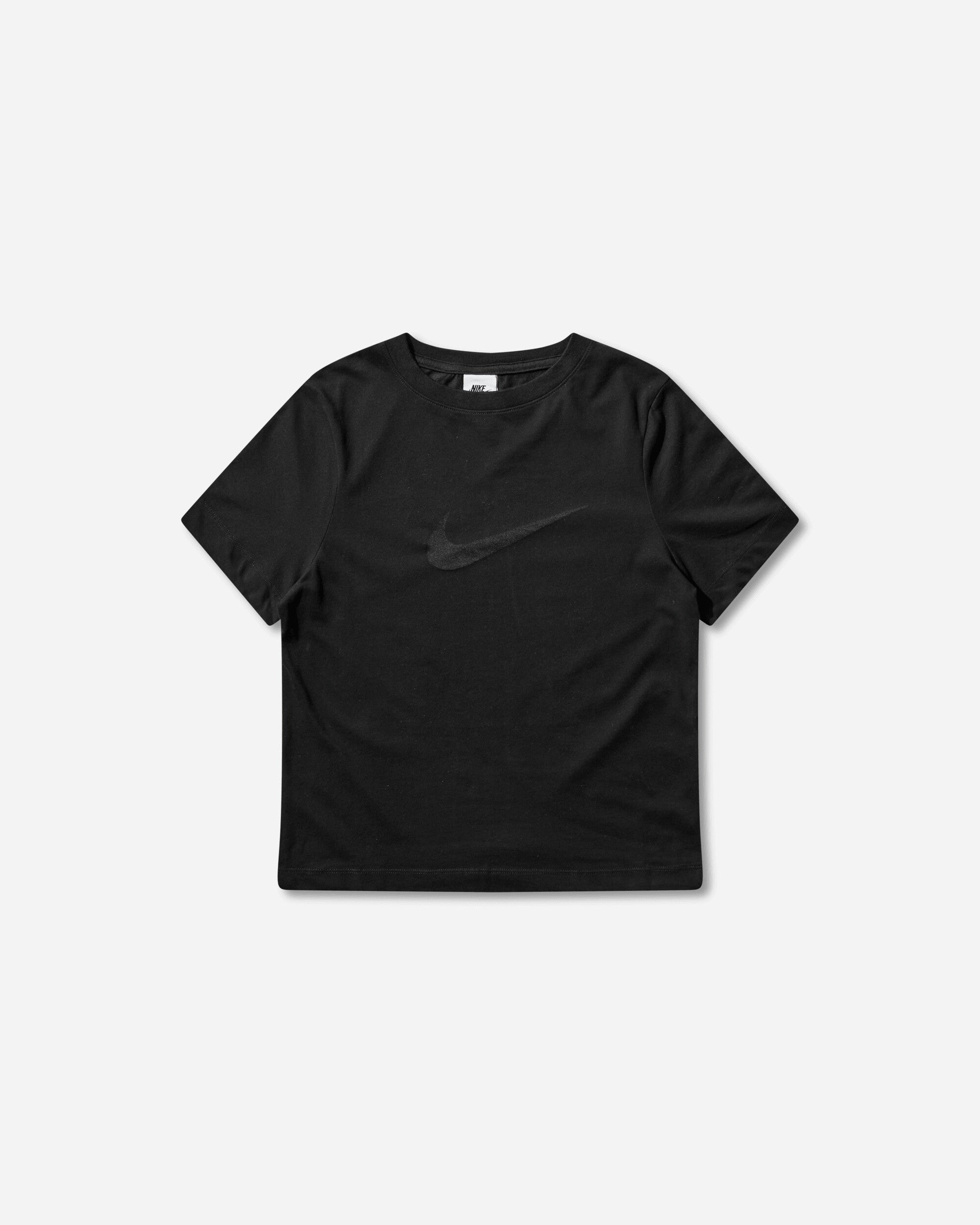 Nike Women's Slim Shortsleeve Burnout Logo Top Black