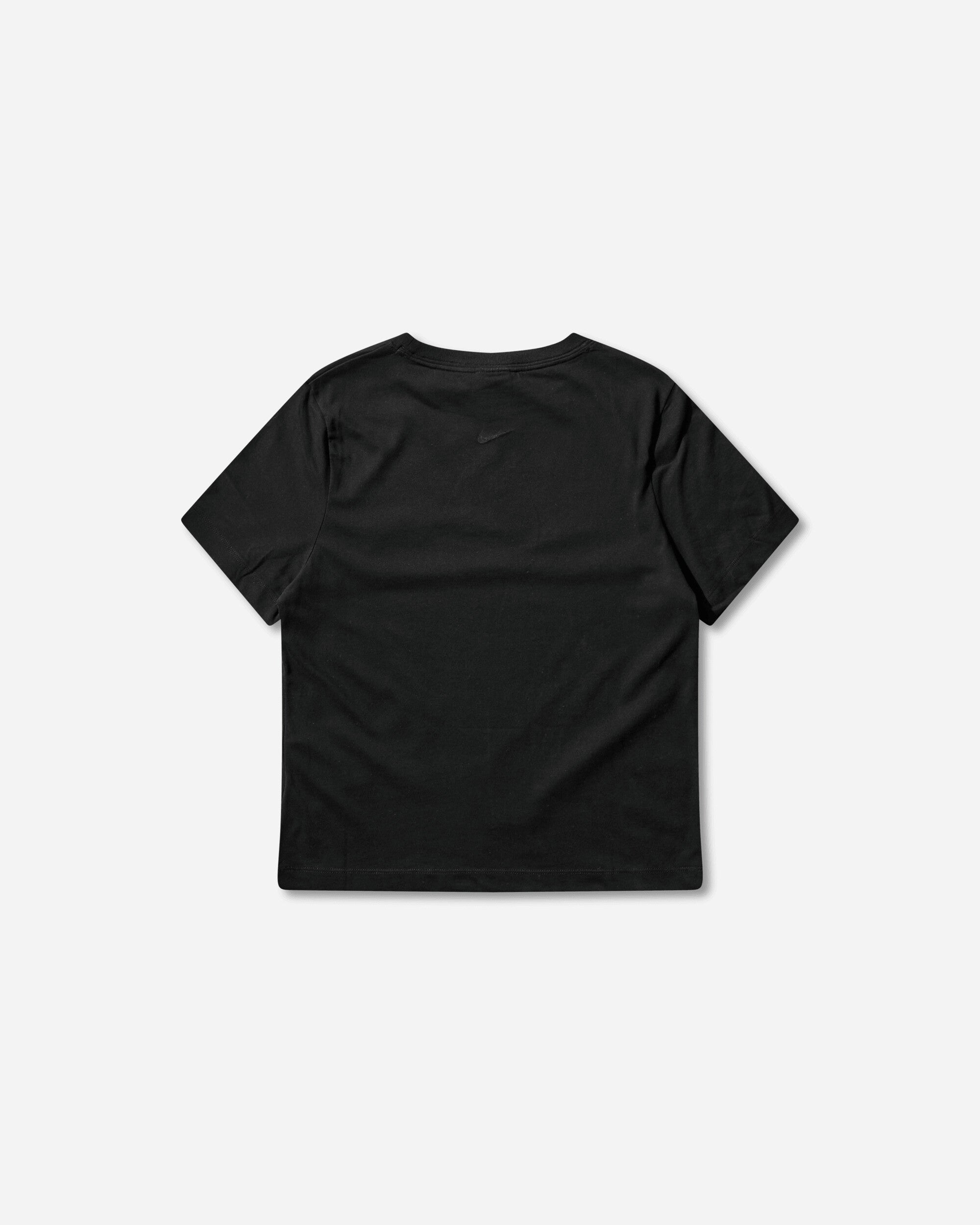 Nike Women's Slim Shortsleeve Burnout Logo Top Black, view 2