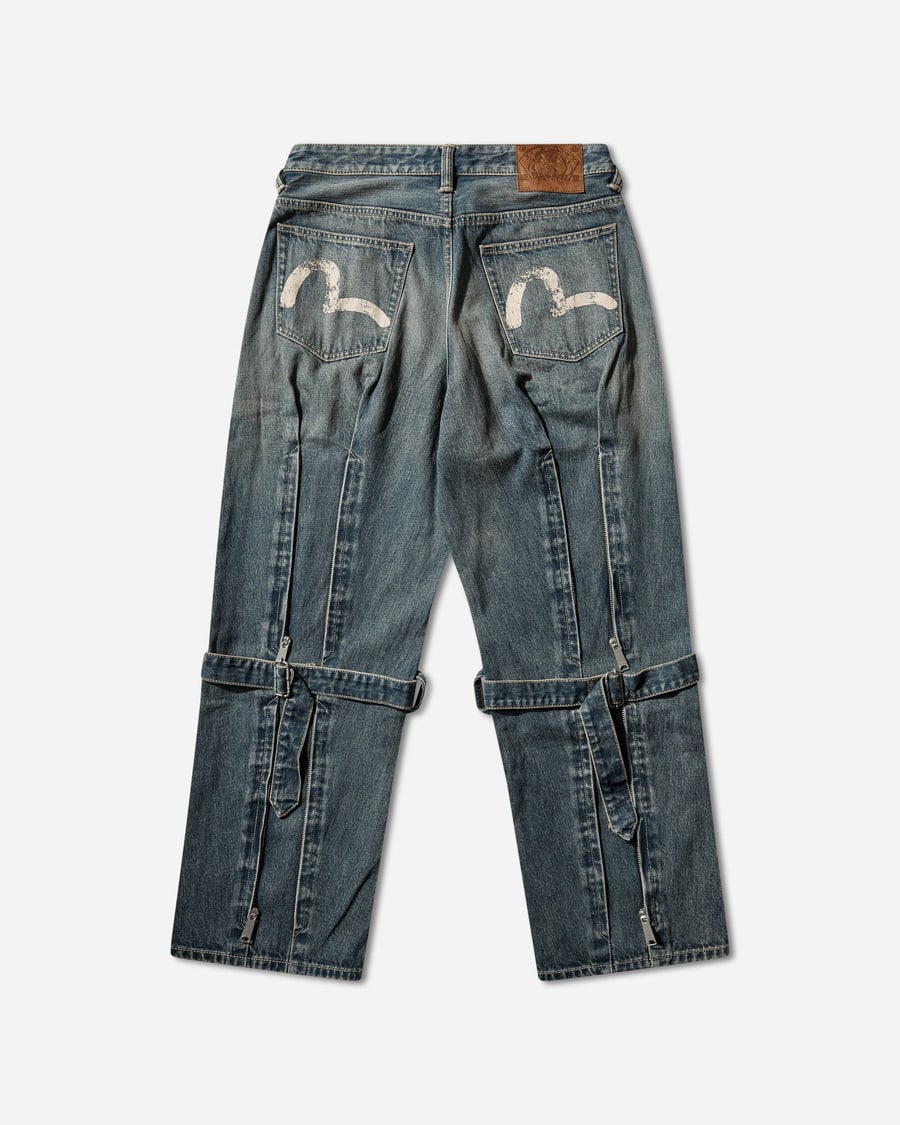 Evisu Men's Washed Bondage Jeans Indigo, view 2