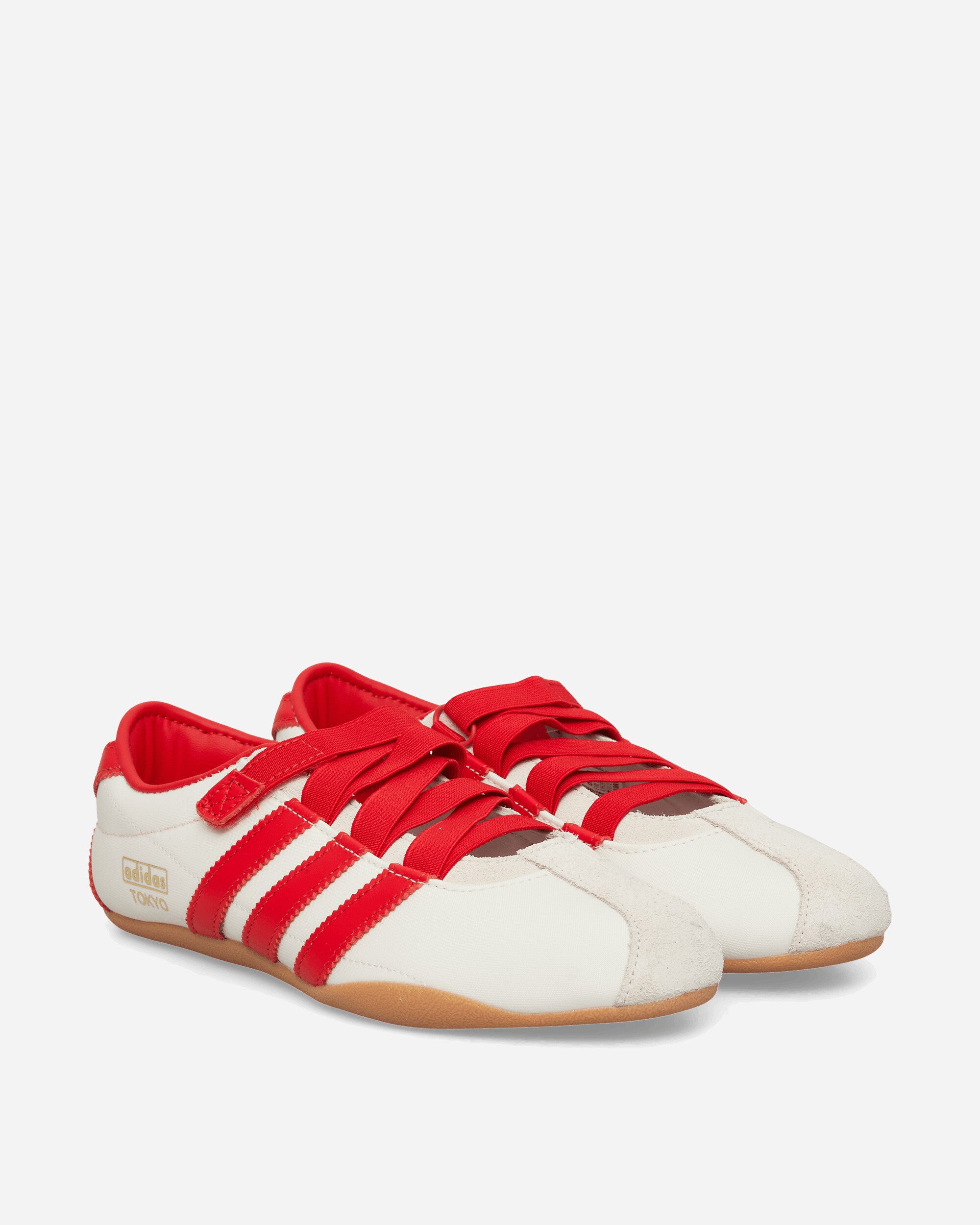 adidas Women's Tokyo MJ Sneakers Cream White / Red, view 2