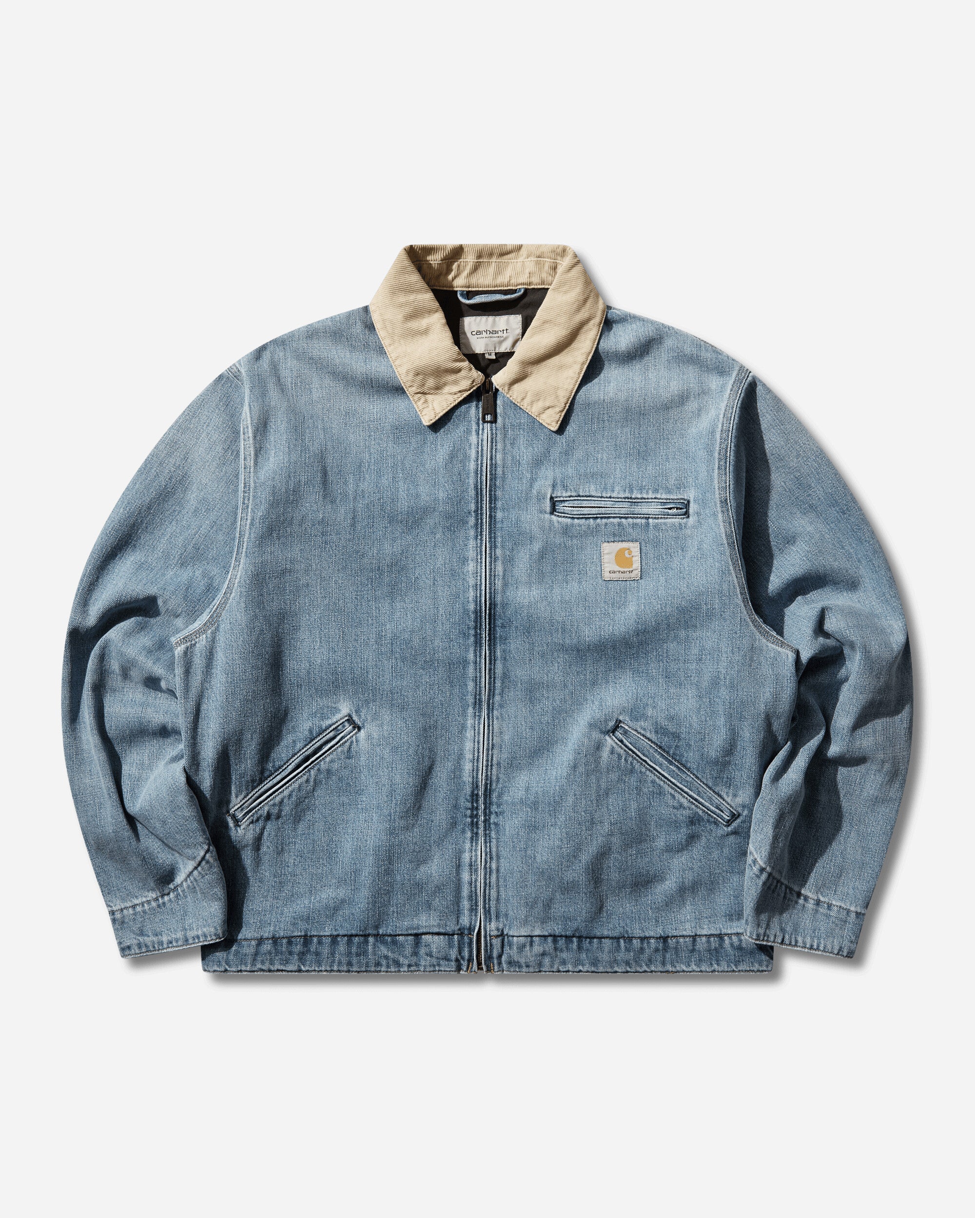 Carhartt WIP Men's OG Detroit Jacket Blue / Dusty H Brown (Burst Washed)
