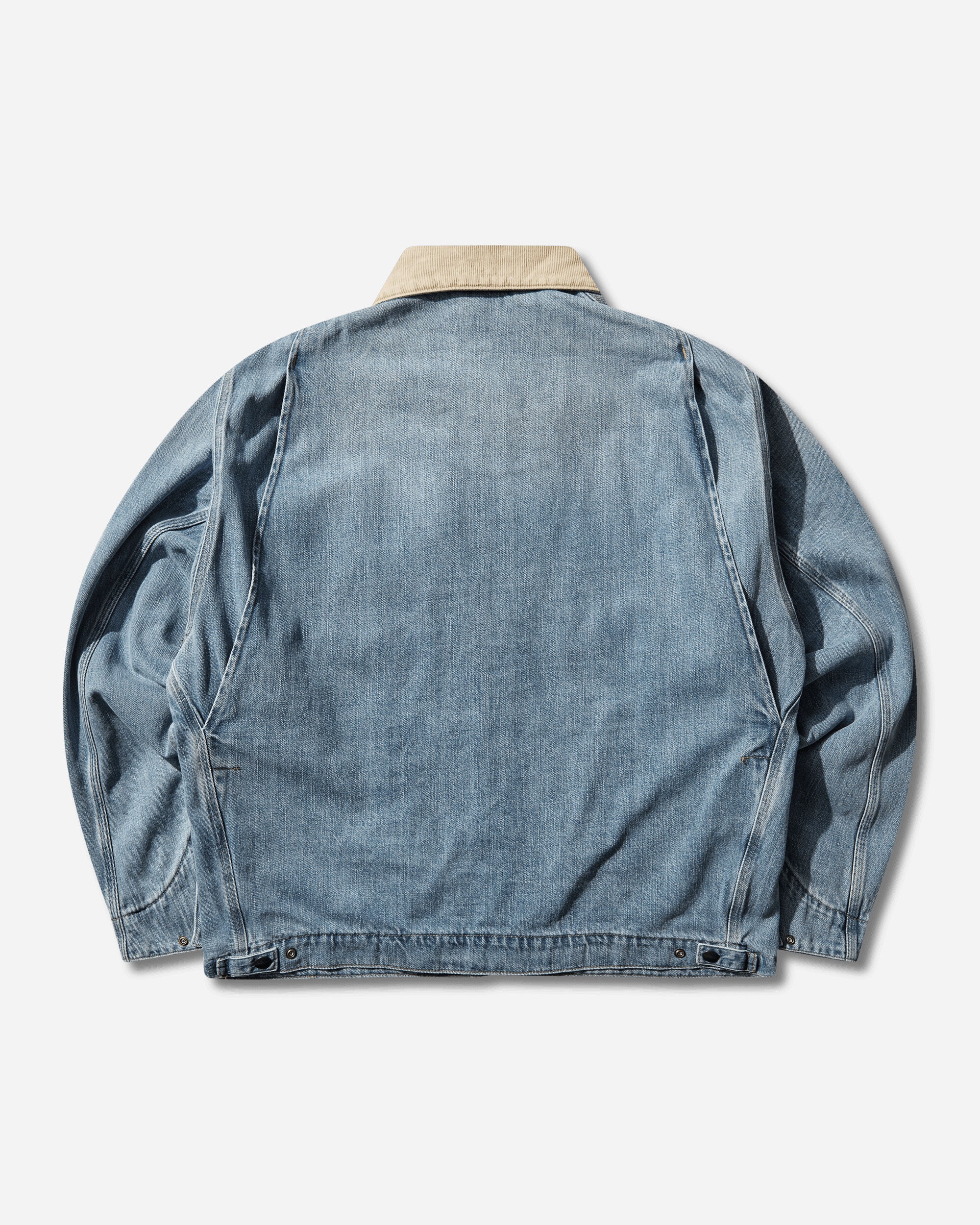 Carhartt WIP Men's OG Detroit Jacket Blue / Dusty H Brown (Burst Washed), view 2