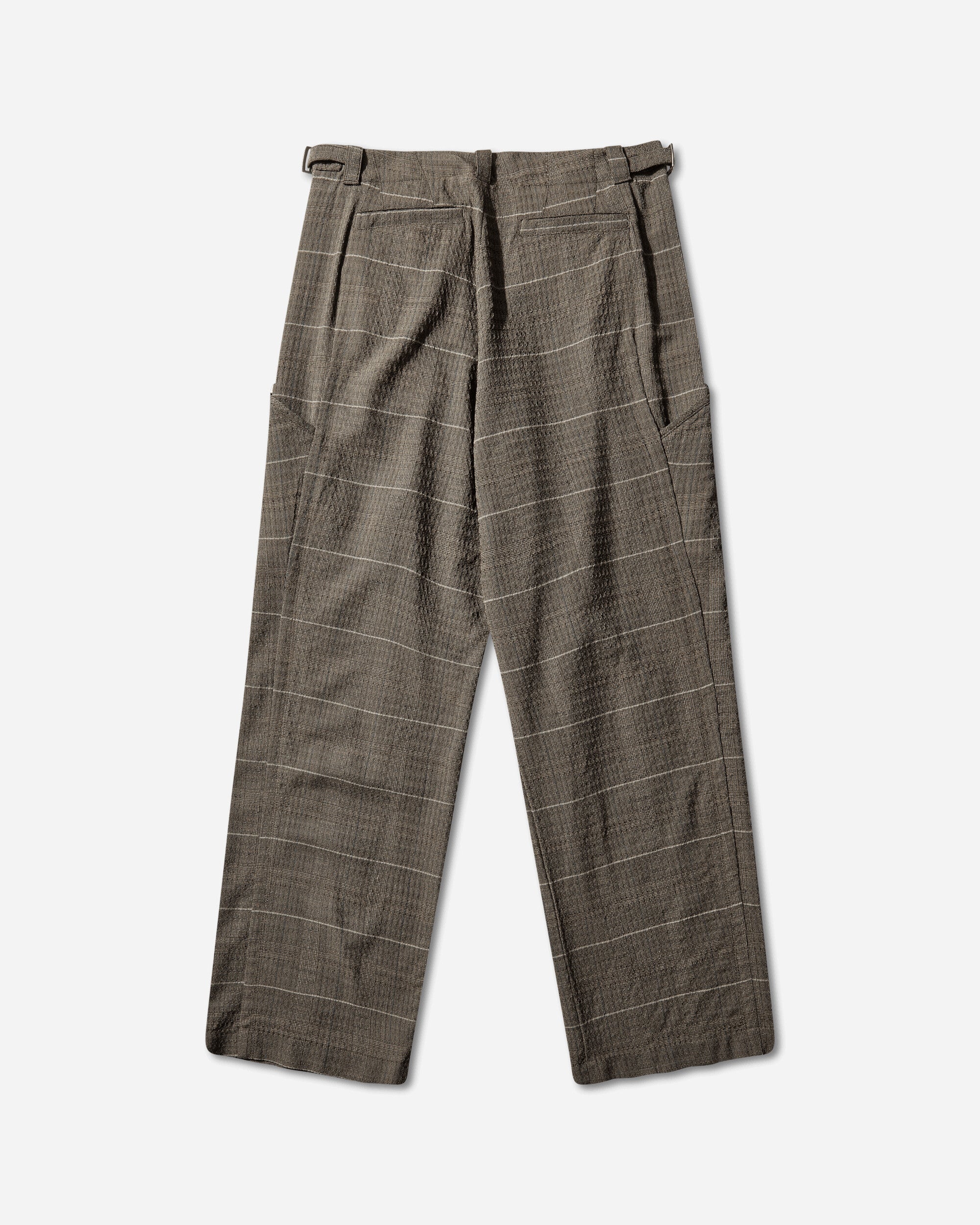 Kiko Kostadinov Men's Andras Formal Trousers Taupe Check, view 2