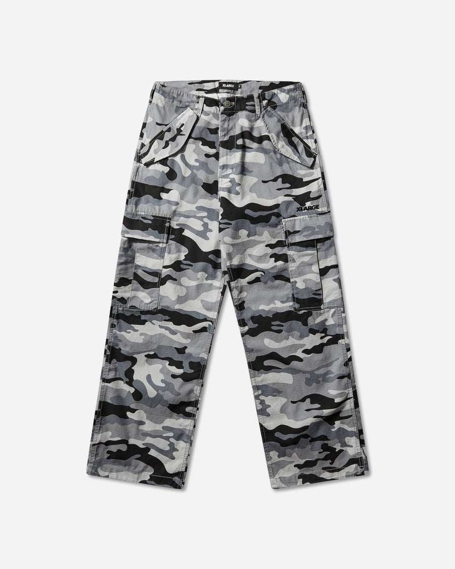 XLARGE Men's Label Ripstop Cargo Pants Grey