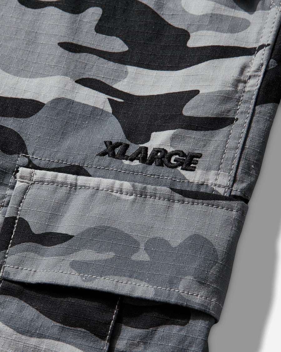 XLARGE Men's Label Ripstop Cargo Pants Grey, view 4