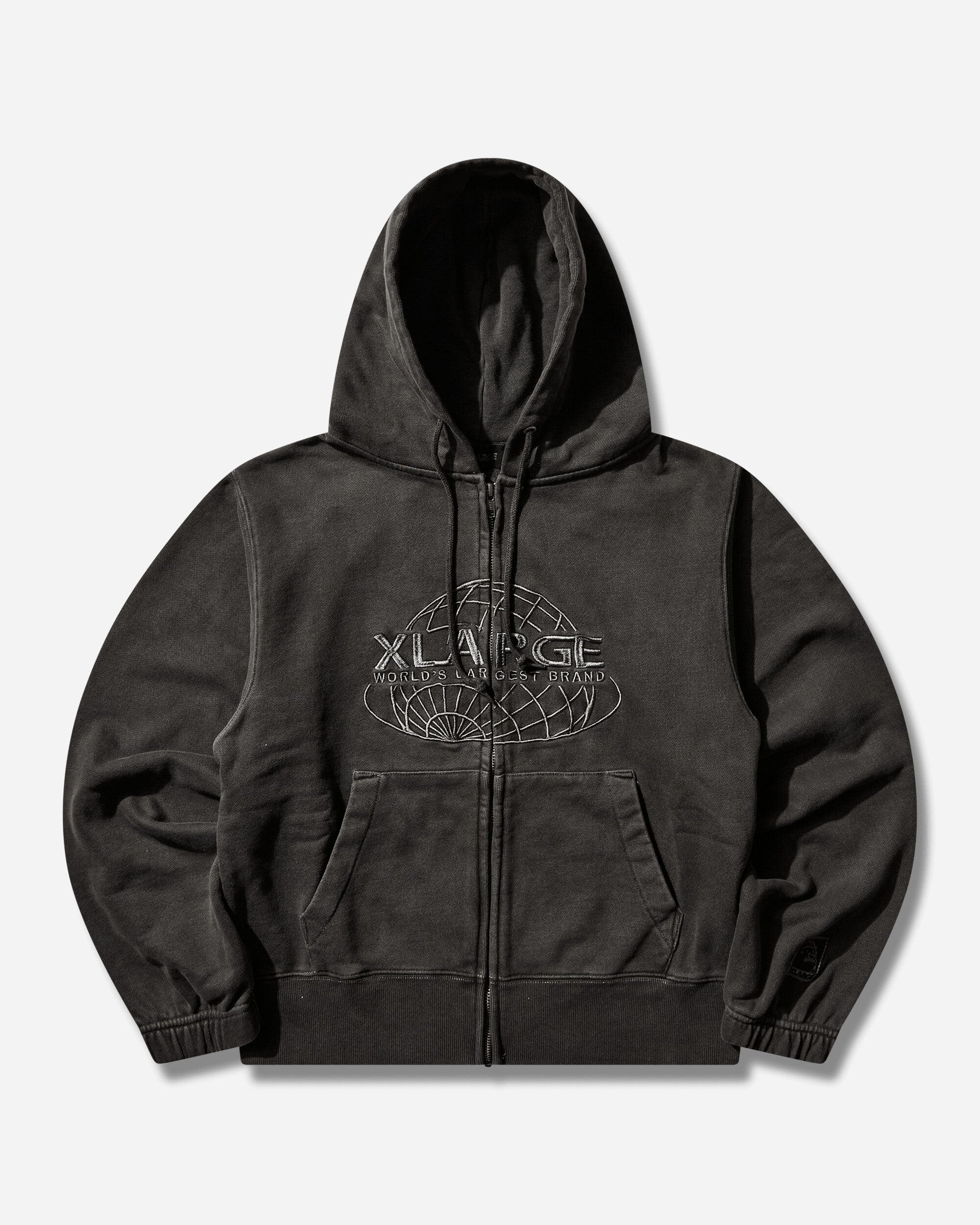 XLARGE Men's World's Largest Brand Slim Zip Hoodie Black