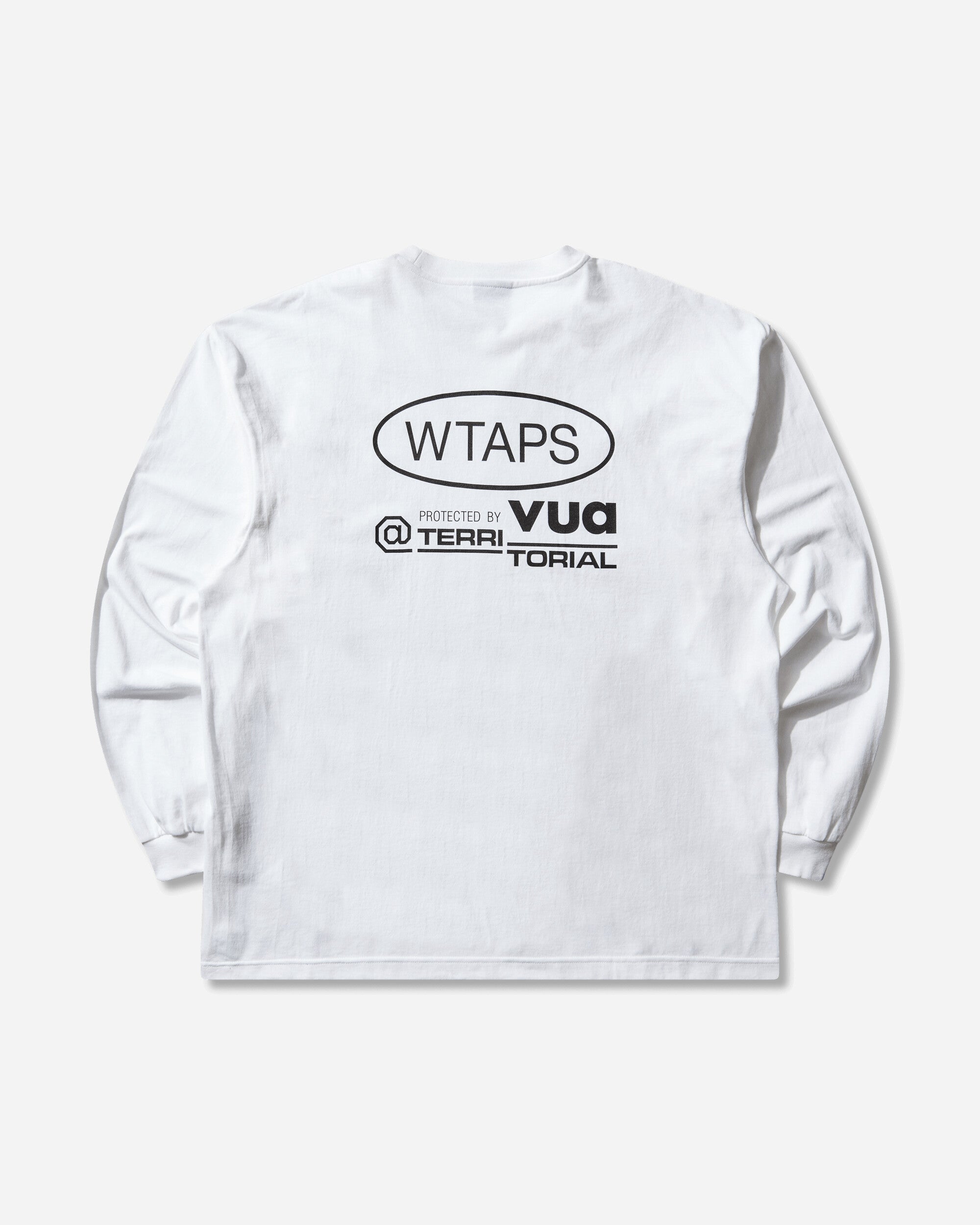 WTAPS Men's Protected By Longsleeve T-Shirt White, view 2
