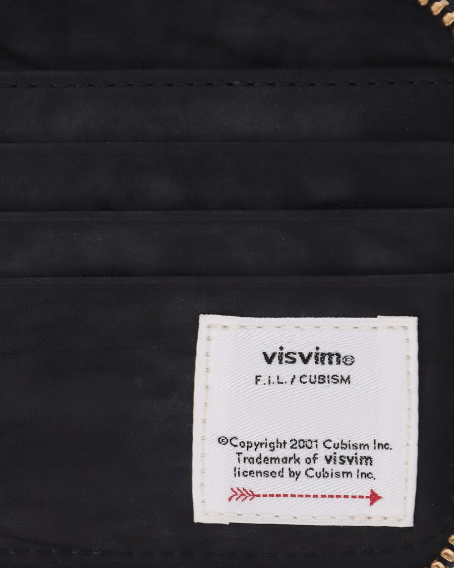visvim Leather Bi-Fold Wallet Black, view 5
