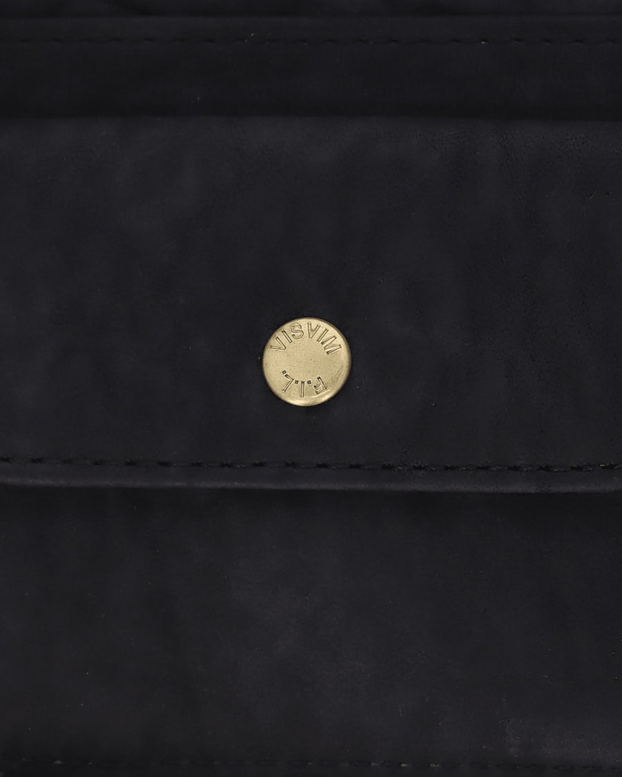 visvim Leather Bi-Fold Wallet Black, view 6