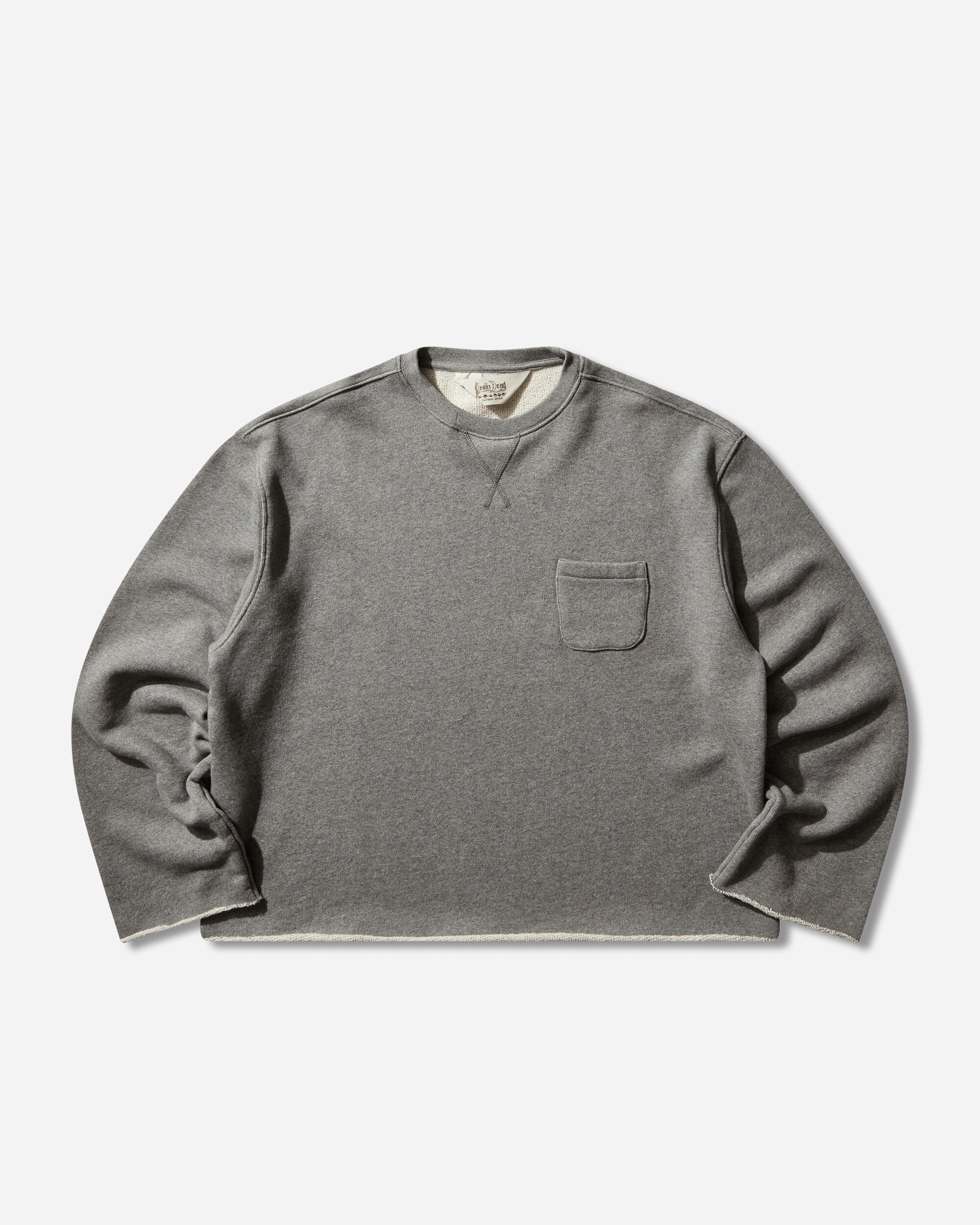 Brain Dead Boxy French Terry Sweatshirt Heather Grey