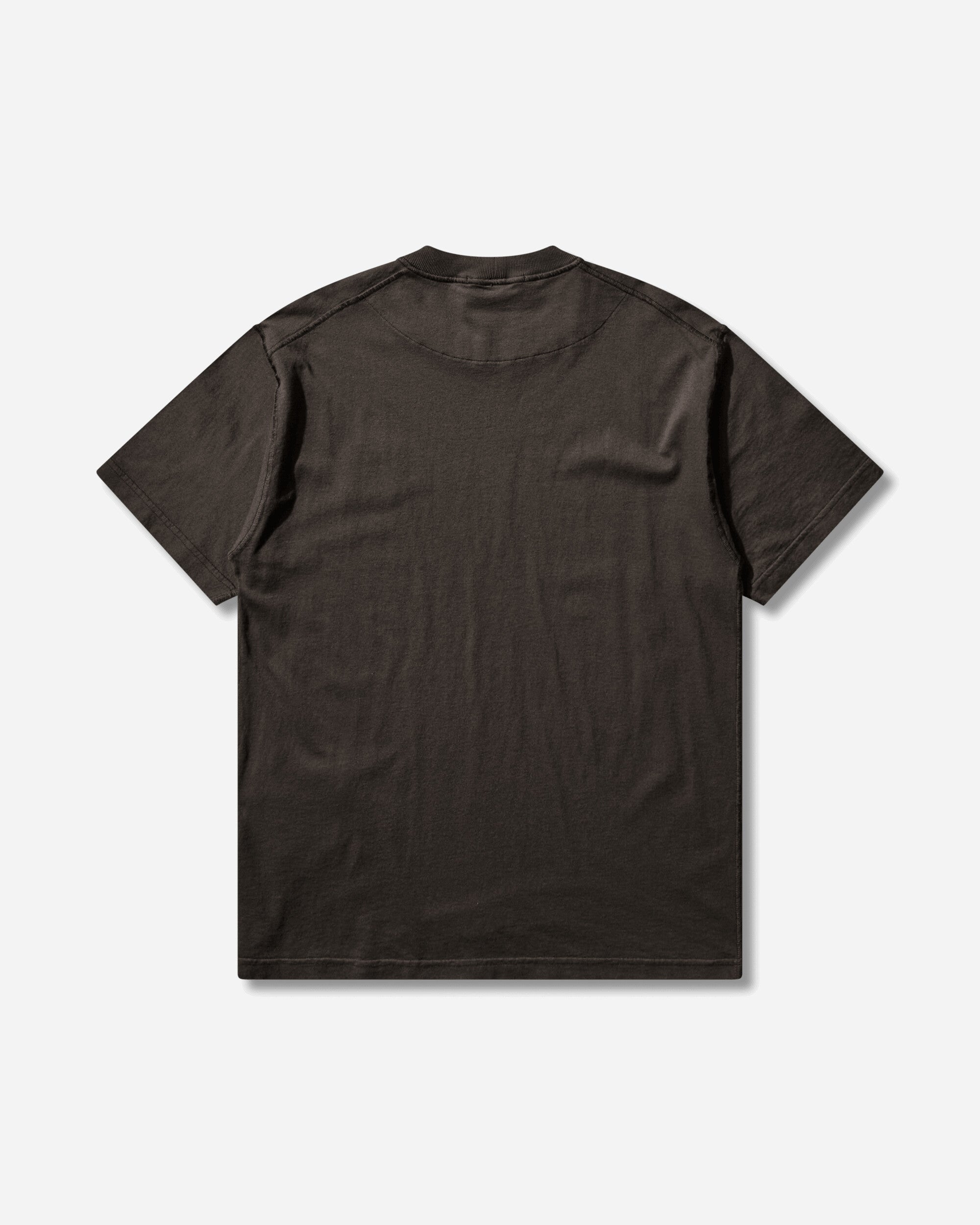 Stone Island Men's Organic Cotton Jersey 'FISSATO' Effect T-Shirt Charcoal, view 2