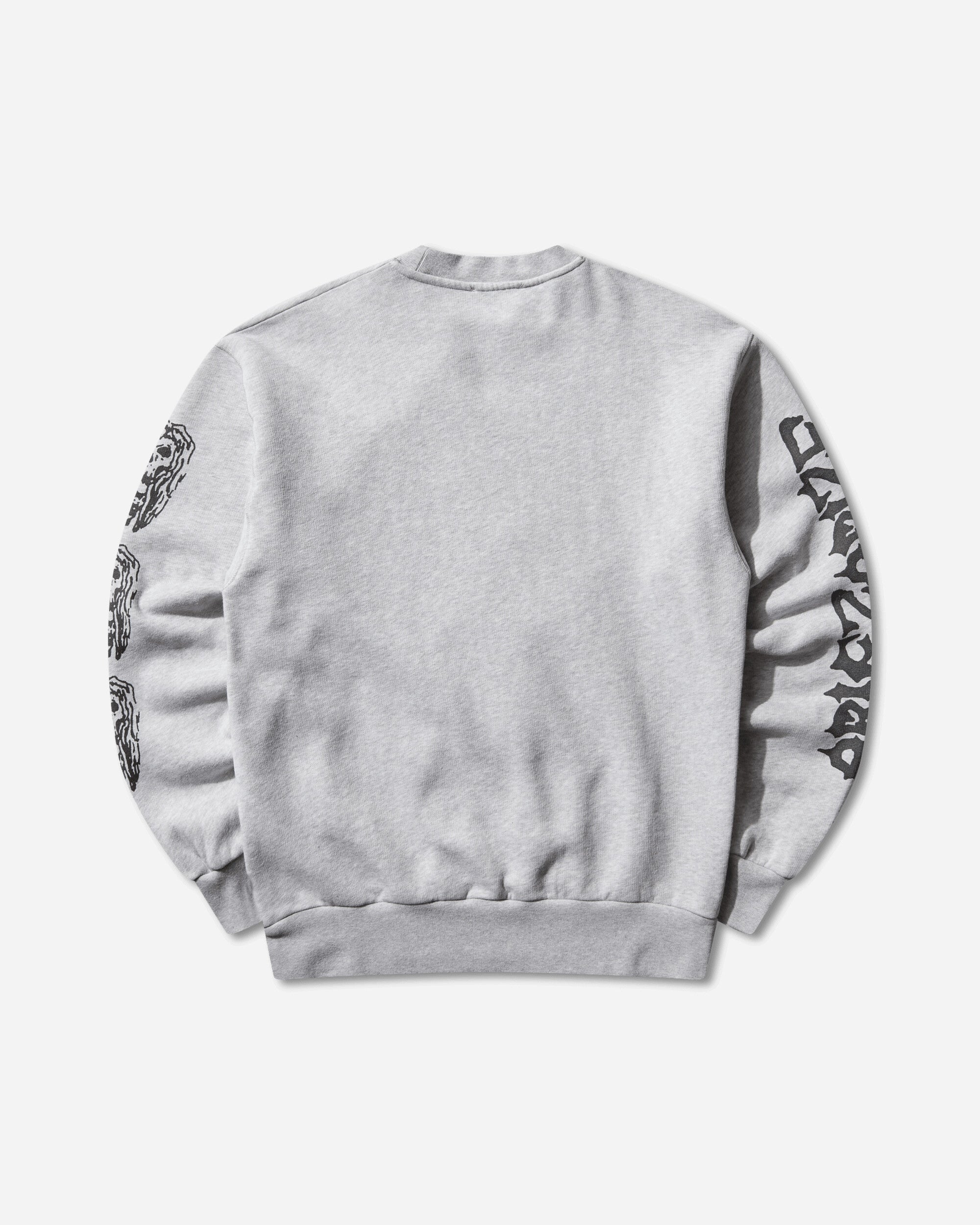 Aries Meowharishi Embroidered Sweatshirt Grey Marl, view 2