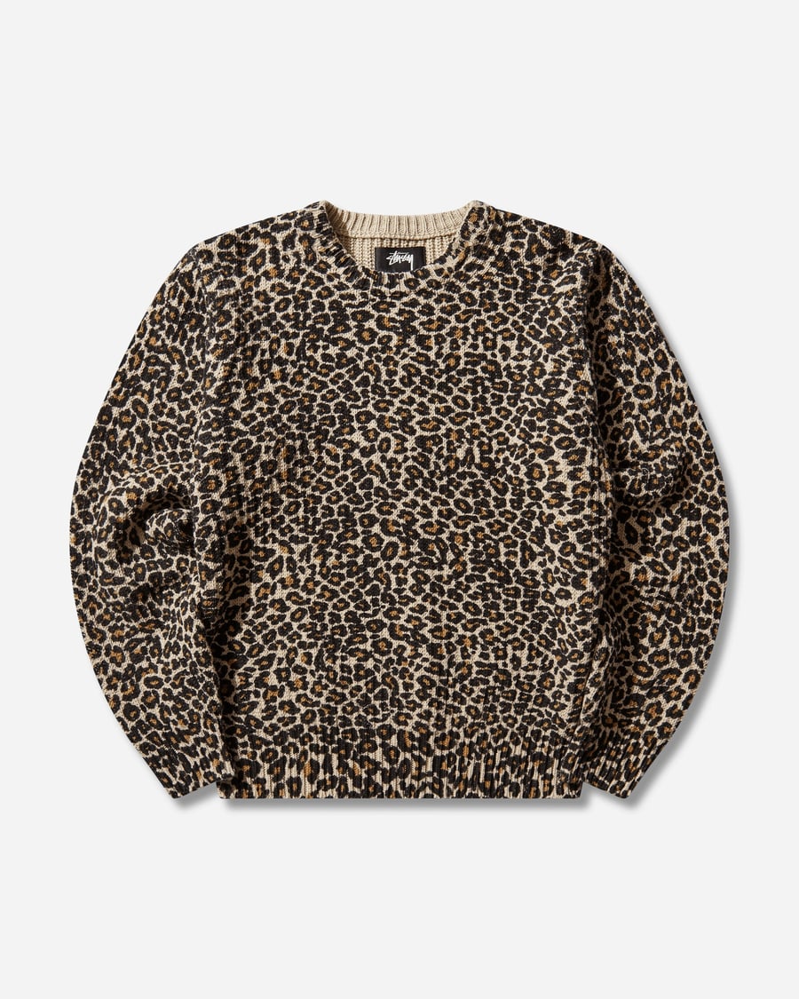 Stüssy Leopard Sweater Beige
