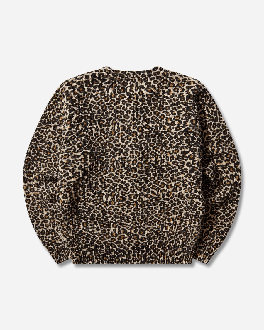 Stüssy Leopard Sweater Beige, view 2