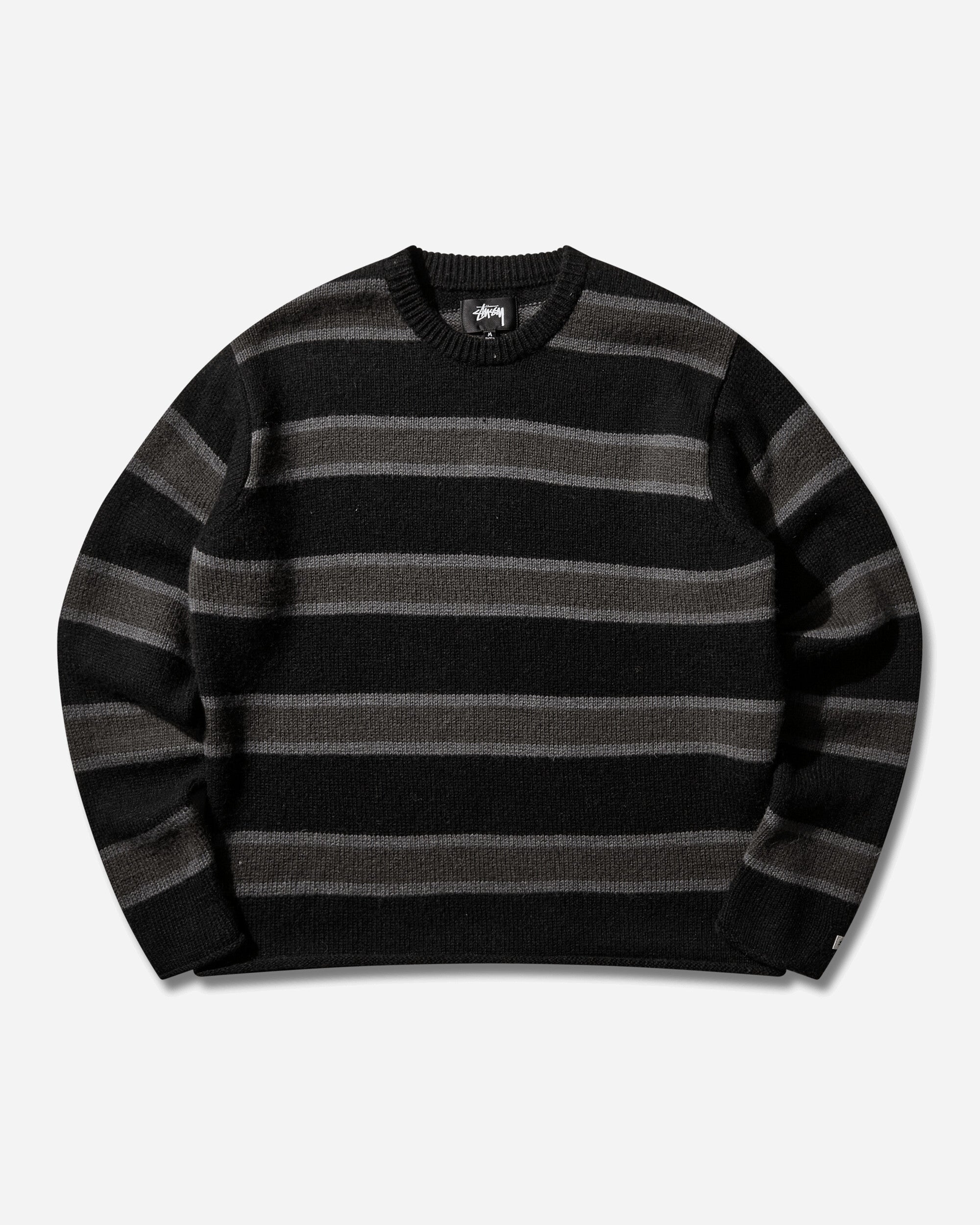 Stüssy Striped Wool Sweater Black
