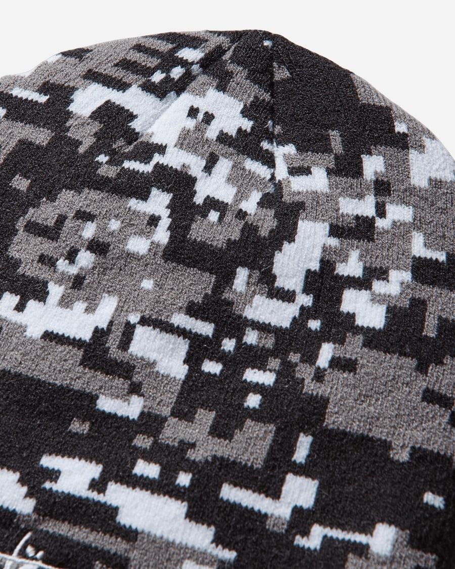 Stüssy Basic Skullcap Beanie Digi Camo Grey, view 5