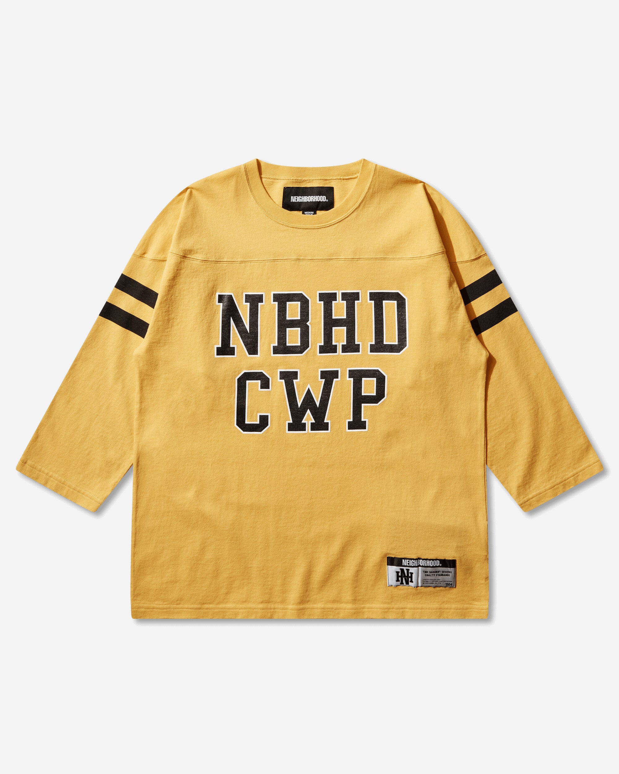 Neighborhood Men's Football Longsleeve Shirt Yellow