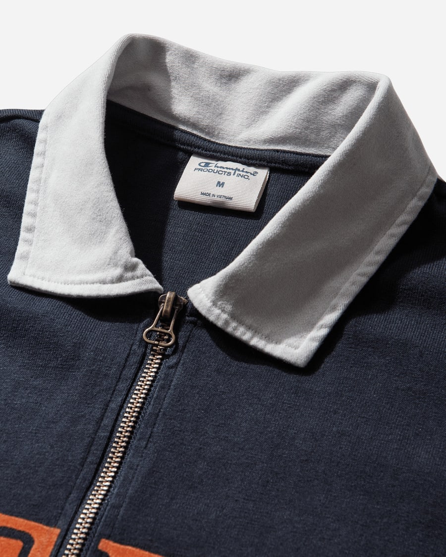 Champion Men's Time Capsule Half Zip Polo Shirt Dark Blue, view 4