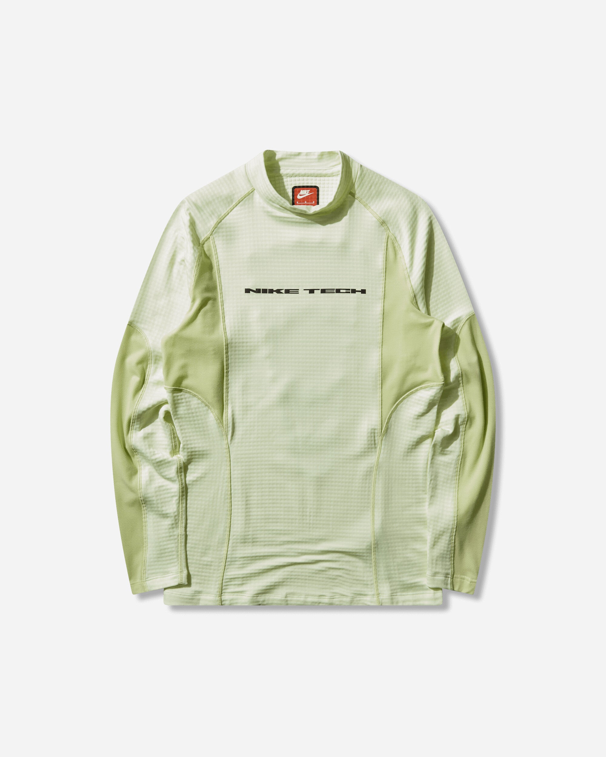 Nike Men's Tech Base Layer Longsleeve Top Volt Tint / Light Liquid Lime