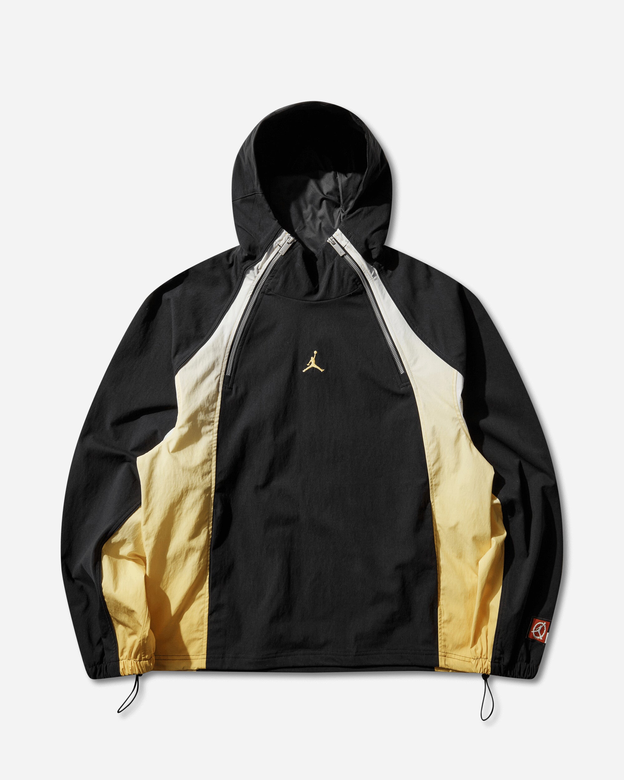 Nike Jordan Men's Flight Lightweight Half-Zip Hoodie Black / Speed Yellow