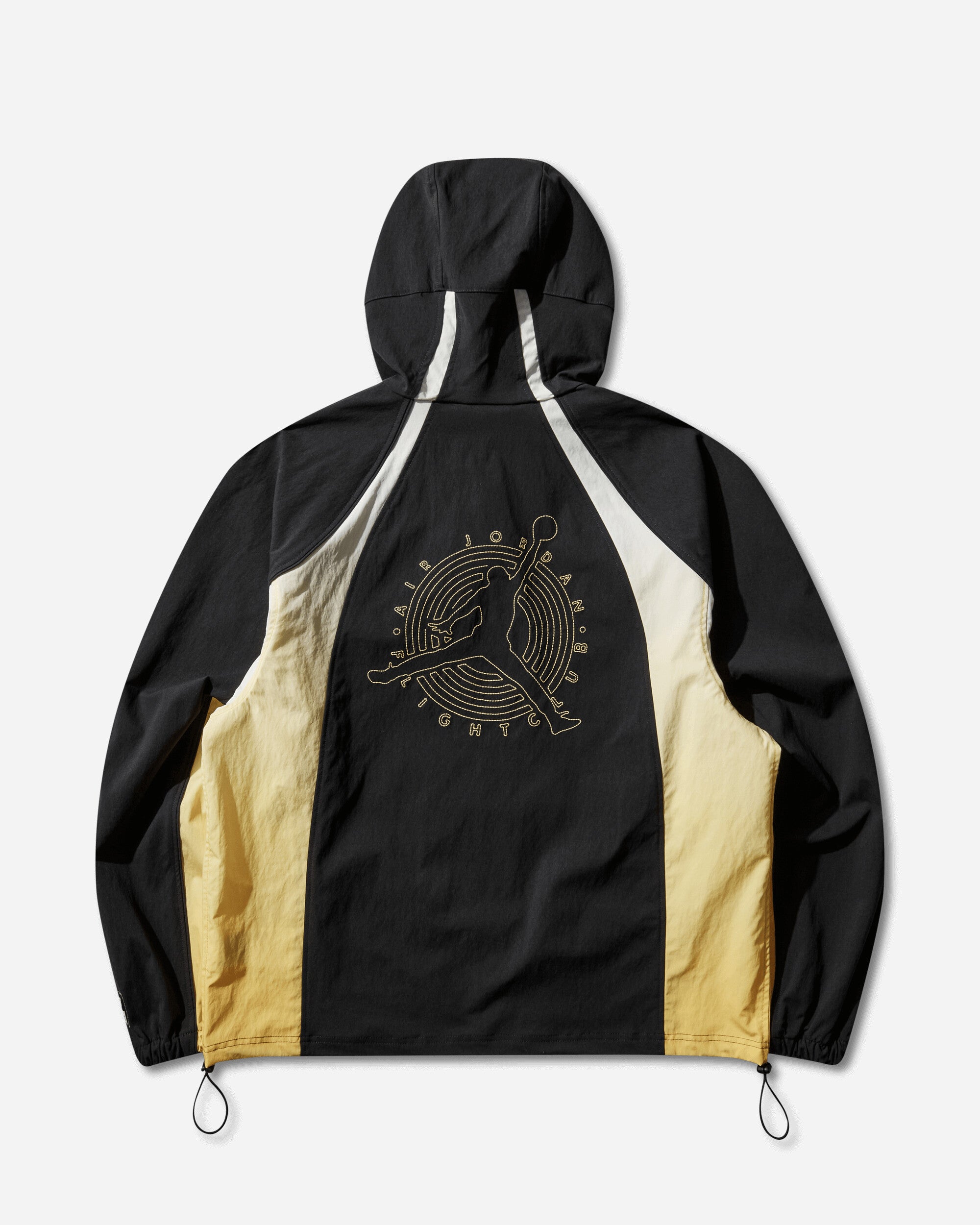 Nike Jordan Men's Flight Lightweight Half-Zip Hoodie Black / Speed Yellow, view 2