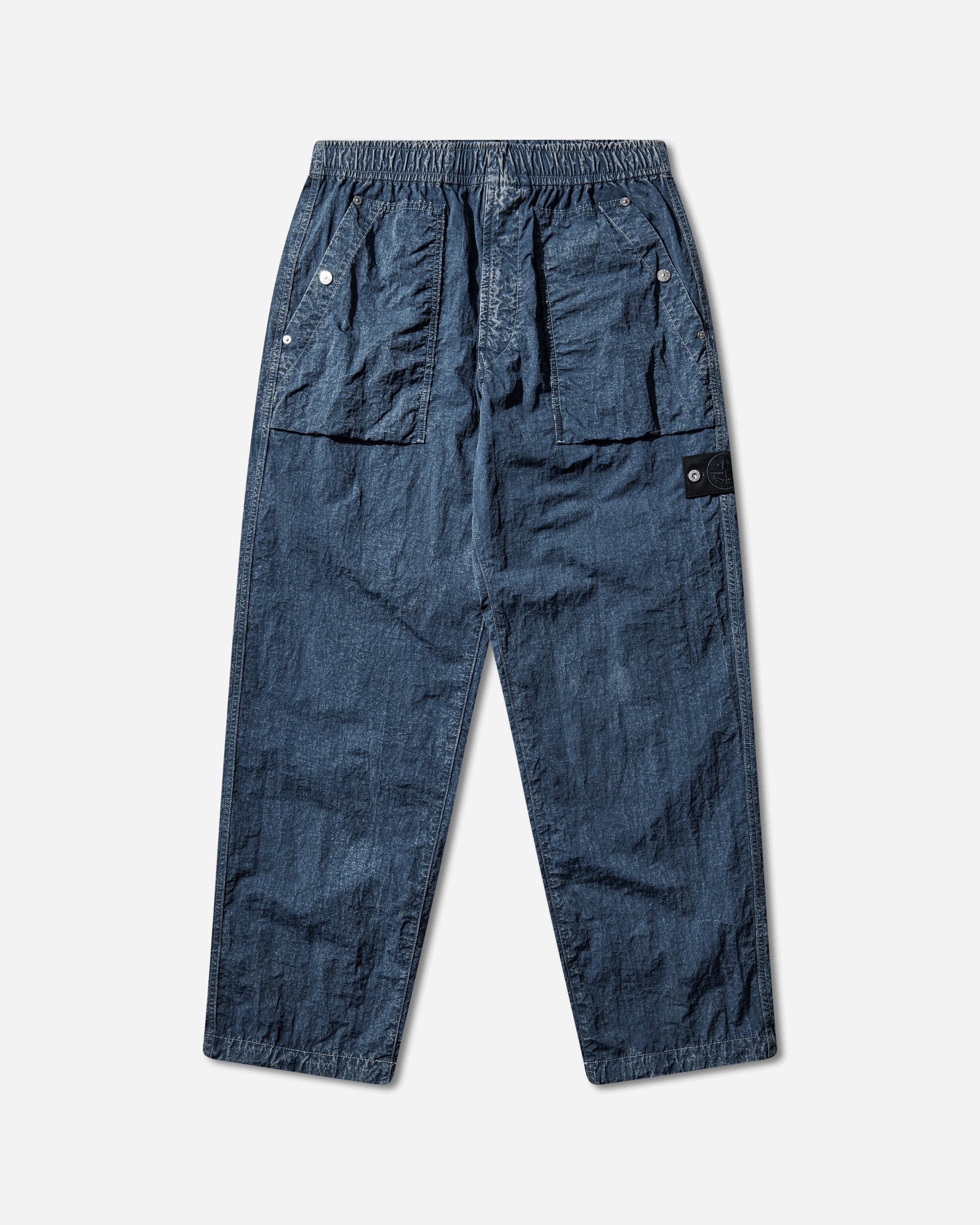 Stone Island Men's Hollow Fibre Nylon Indigo-TC + Mamo Corrosion Pants Indigo