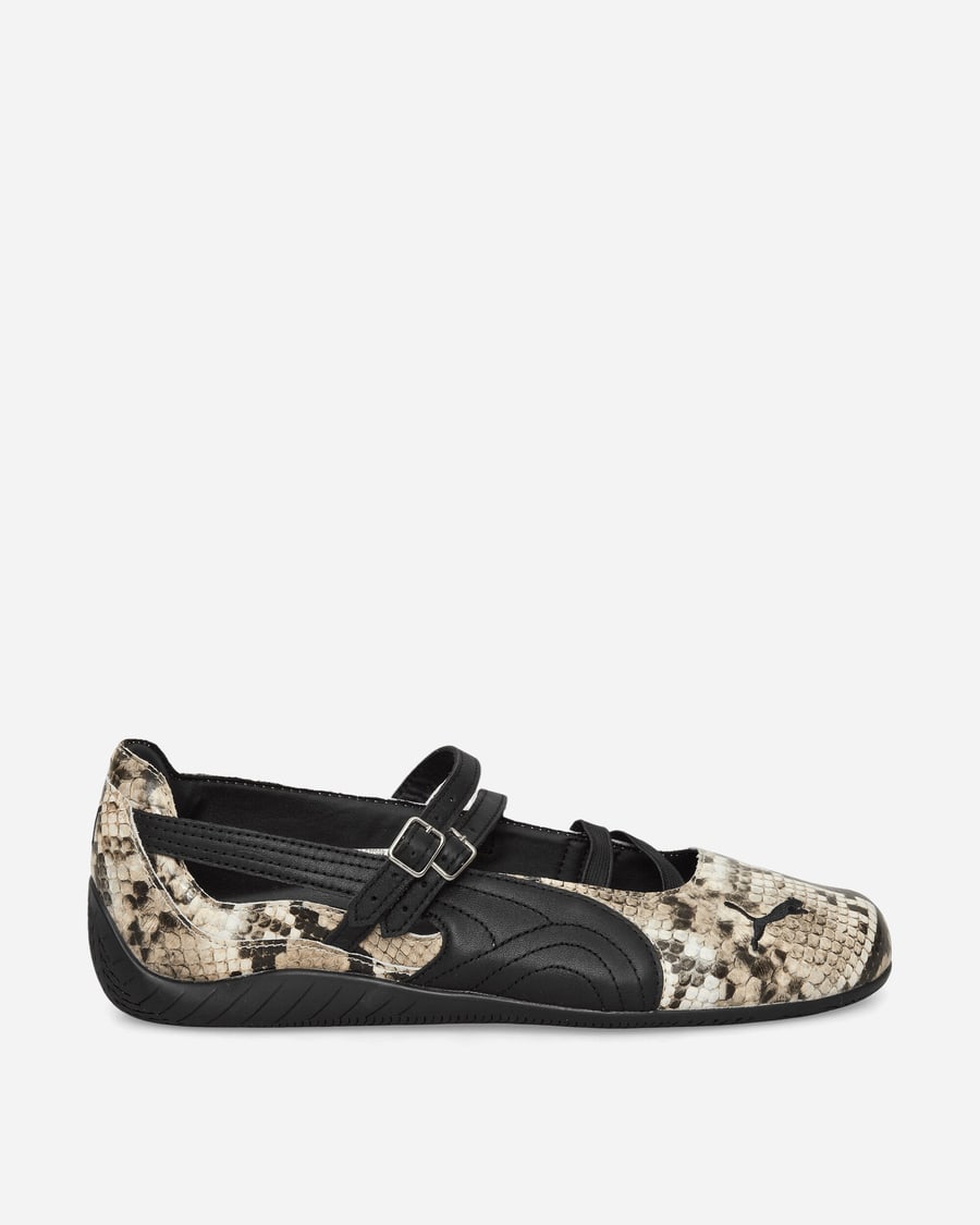 Puma Women's Speedcat Ballet Snake Print Shoes Black / Vapor Gray