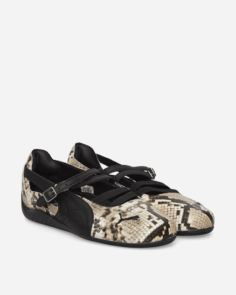 Puma Women's Speedcat Ballet Snake Print Shoes Black / Vapor Gray, view 2