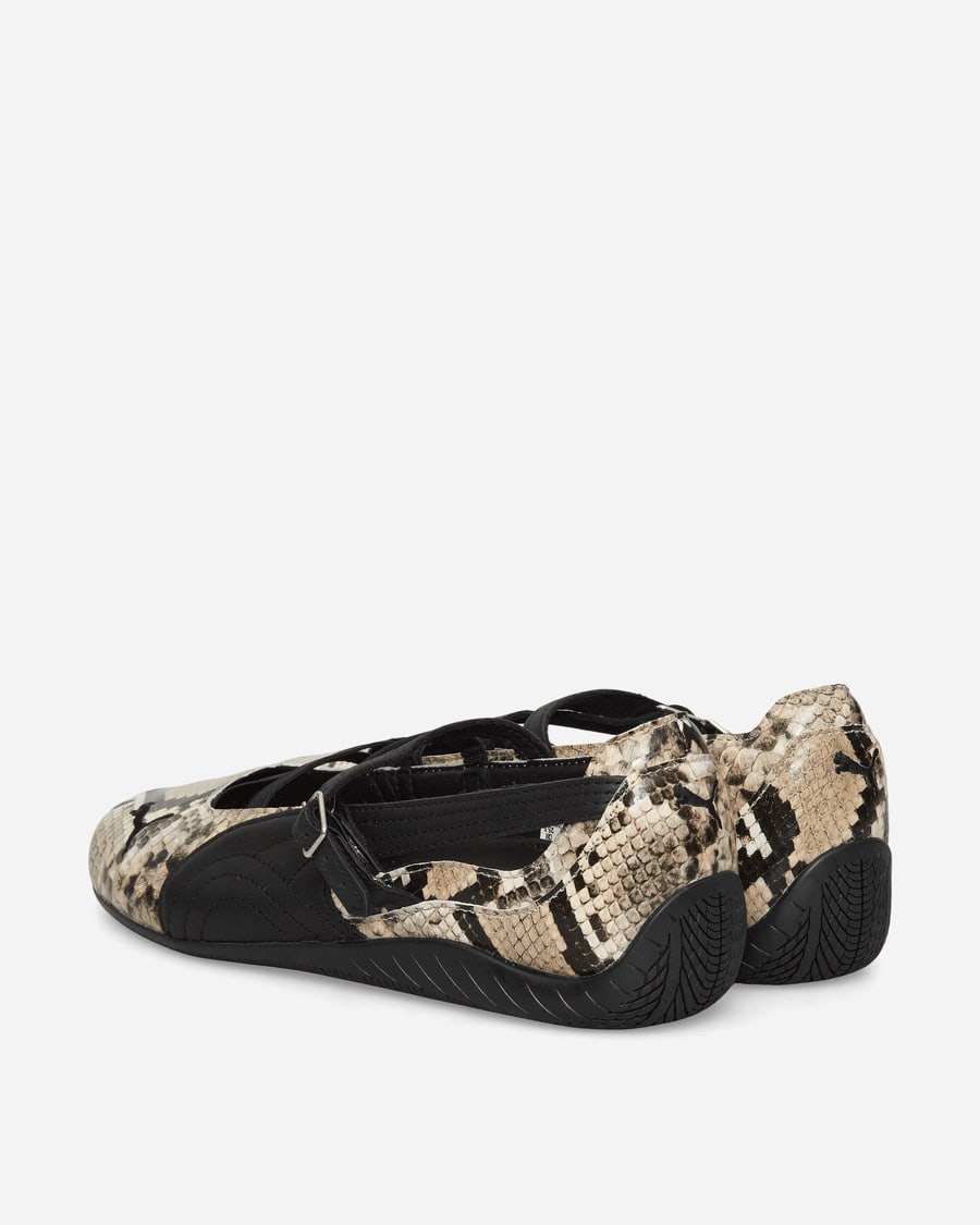 Puma Women's Speedcat Ballet Snake Print Shoes Black / Vapor Gray, view 4