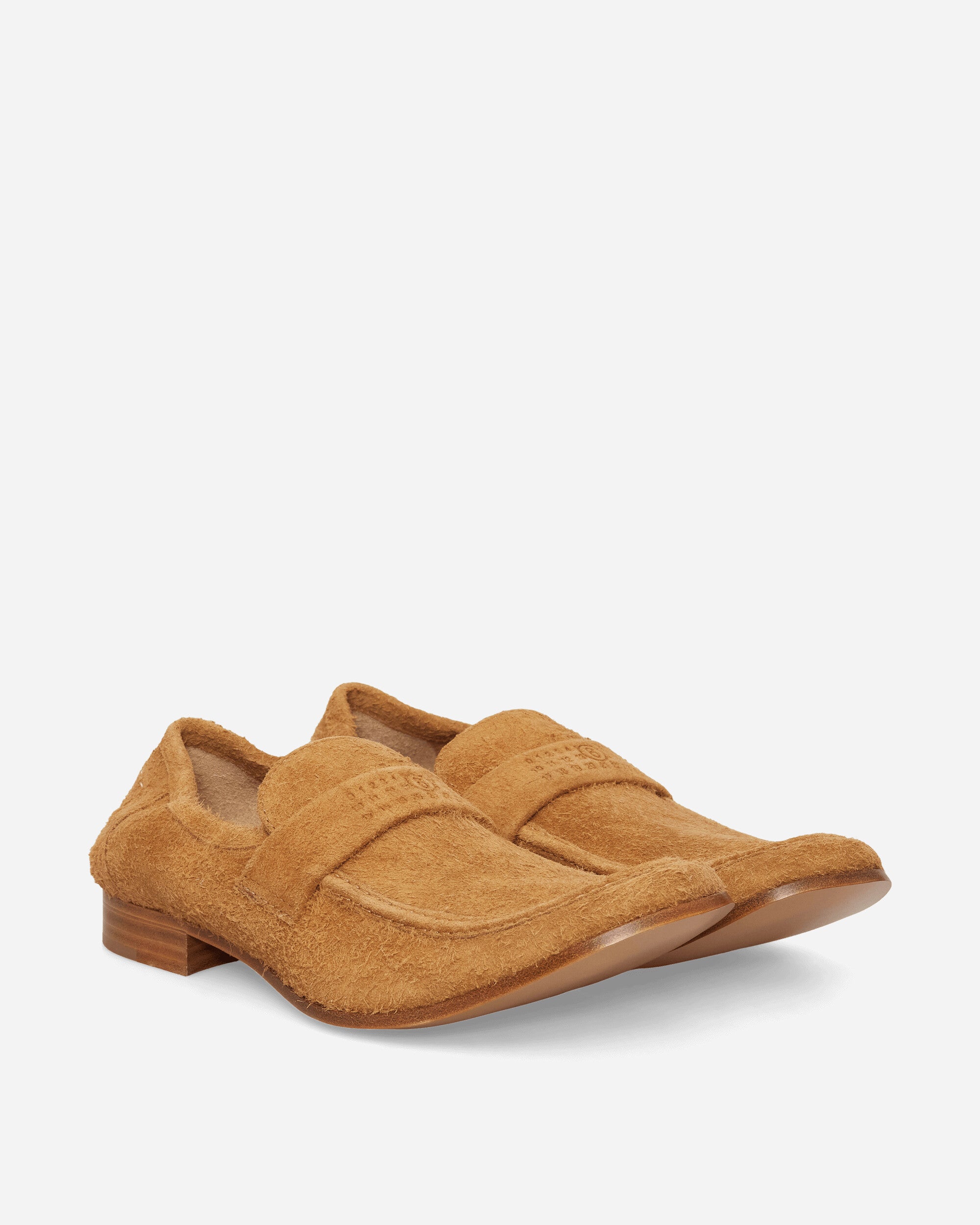 MM6 Maison Margiela Men's Swing-Toe Leather Loafers Ermine, view 2