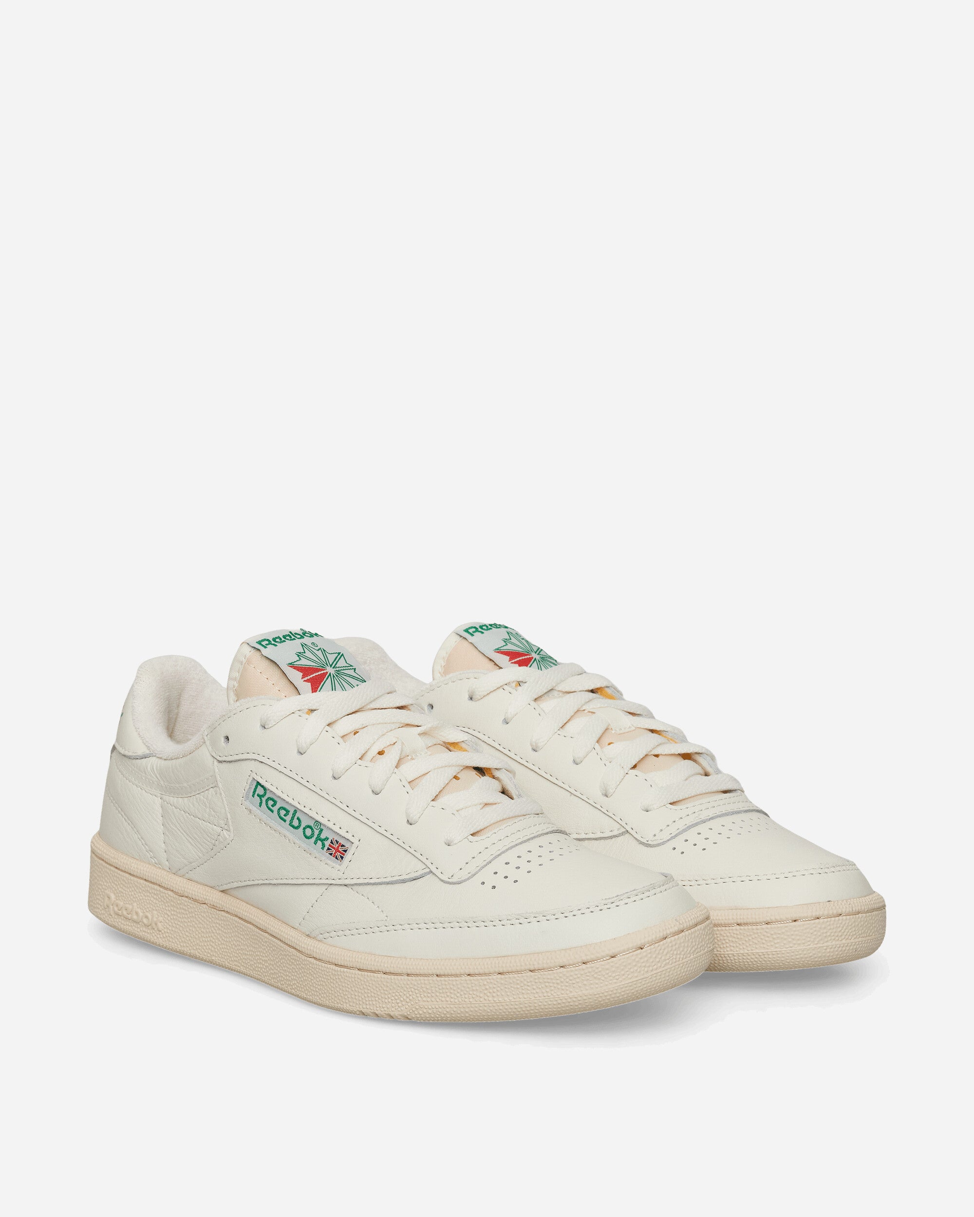 Reebok Club C 85 Vintage Sneakers Chalk / Paper White / Glen Green, view 2