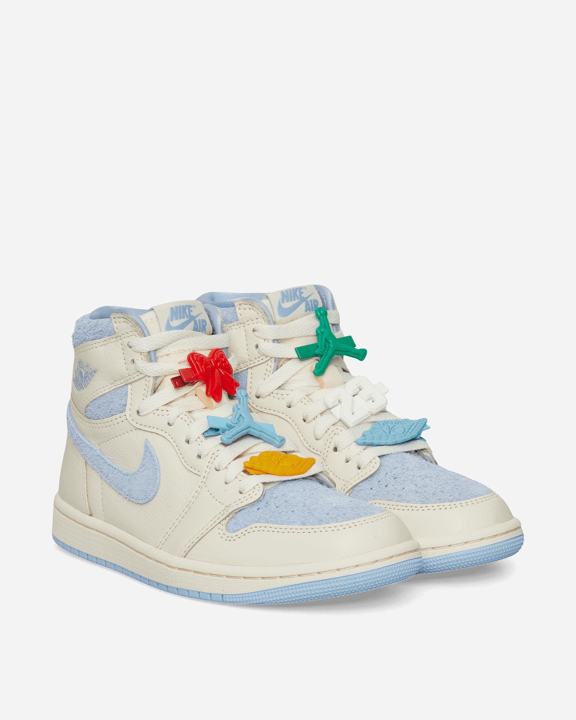 Nike Jordan Women's Air Jordan 1 Retro High OG Sneakers Pale Ivory / Psychic Blue, view 2