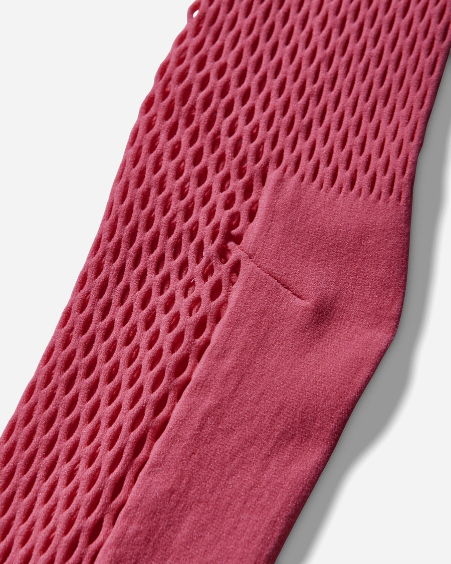 Comme Des Garçons Homme Plus Nylon Mesh Long Socks Pink, view 4