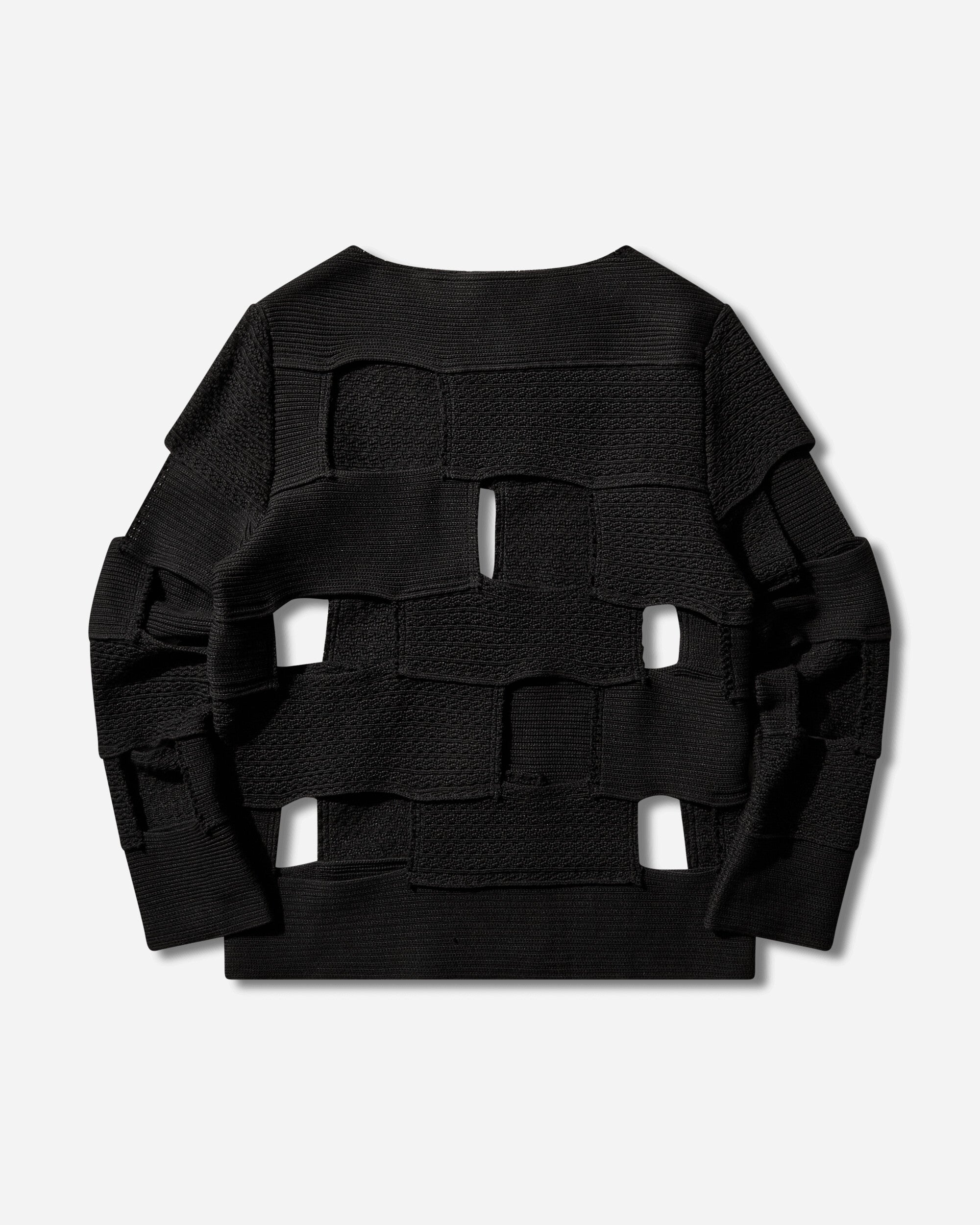 Comme Des Garçons Homme Plus Men's Cut-Out Sweater Black