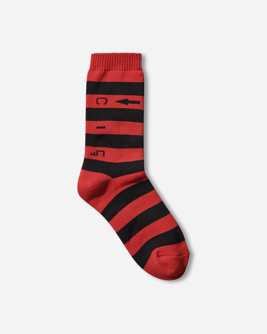Cav Empt C.2 Stripe Socks Red