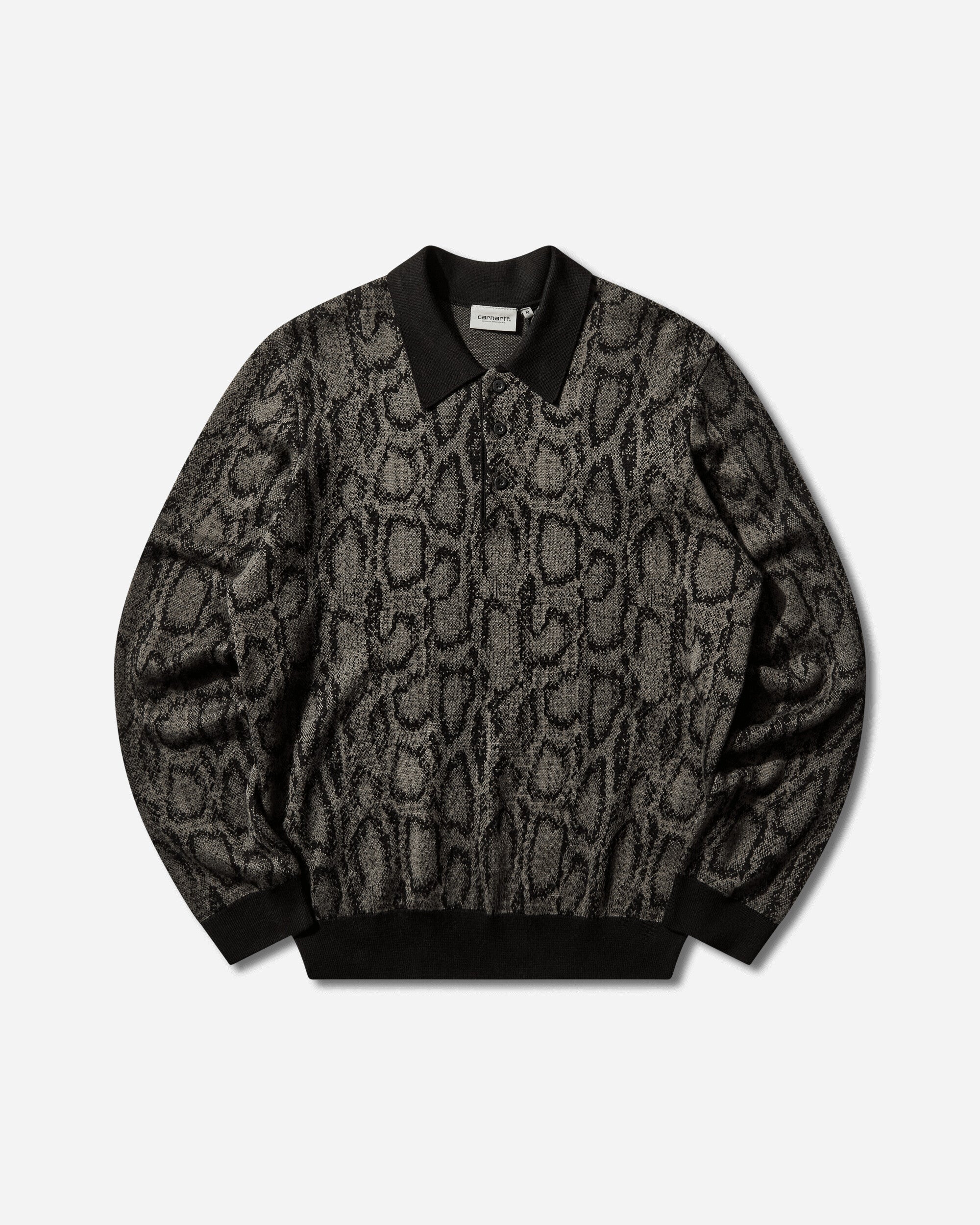 Carhartt WIP Men's Snake Longsleeve Polo Snake Camo