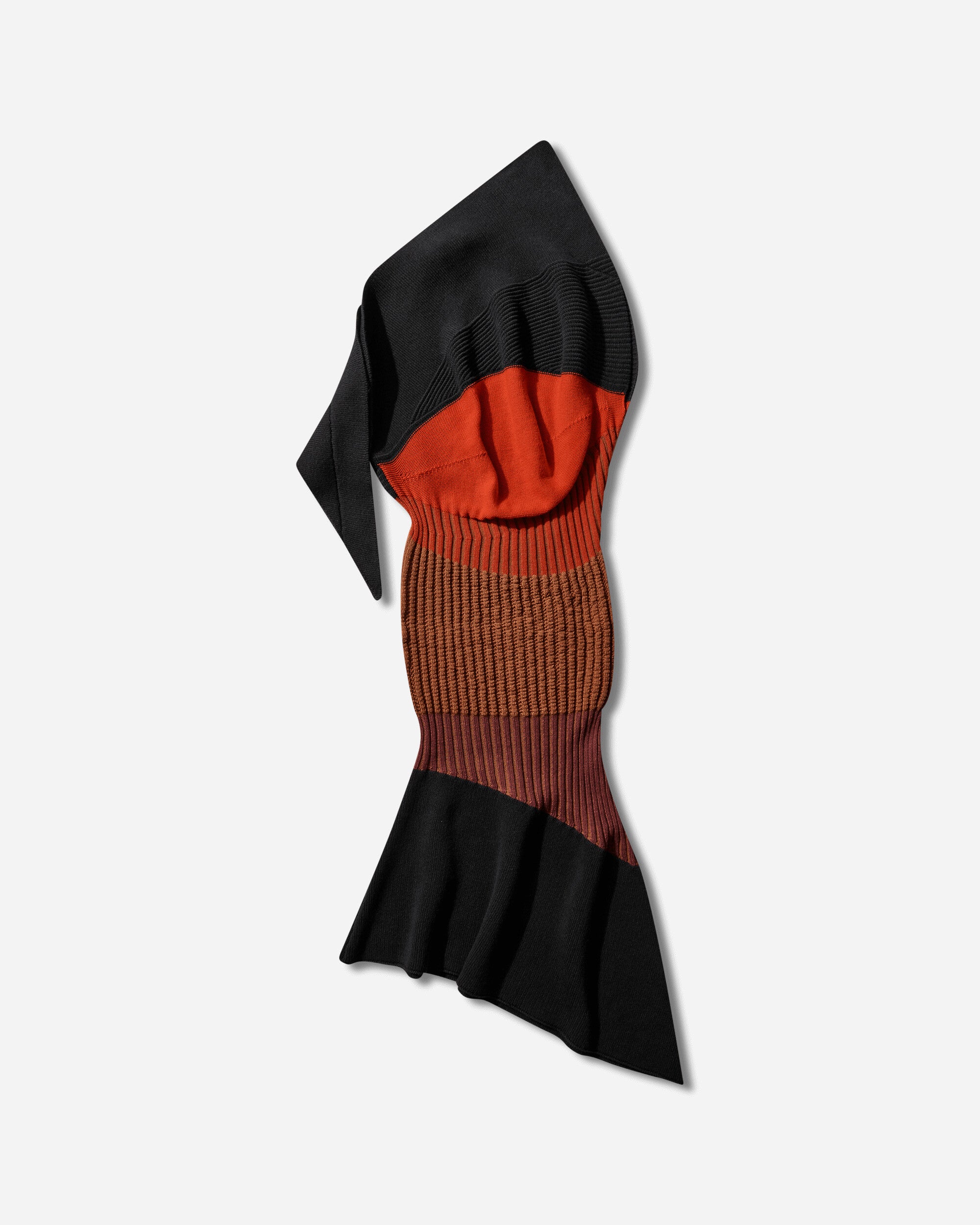 Kiko Kostadinov Women's Lemoyne Knitted Dress Black / Brown / Wine
