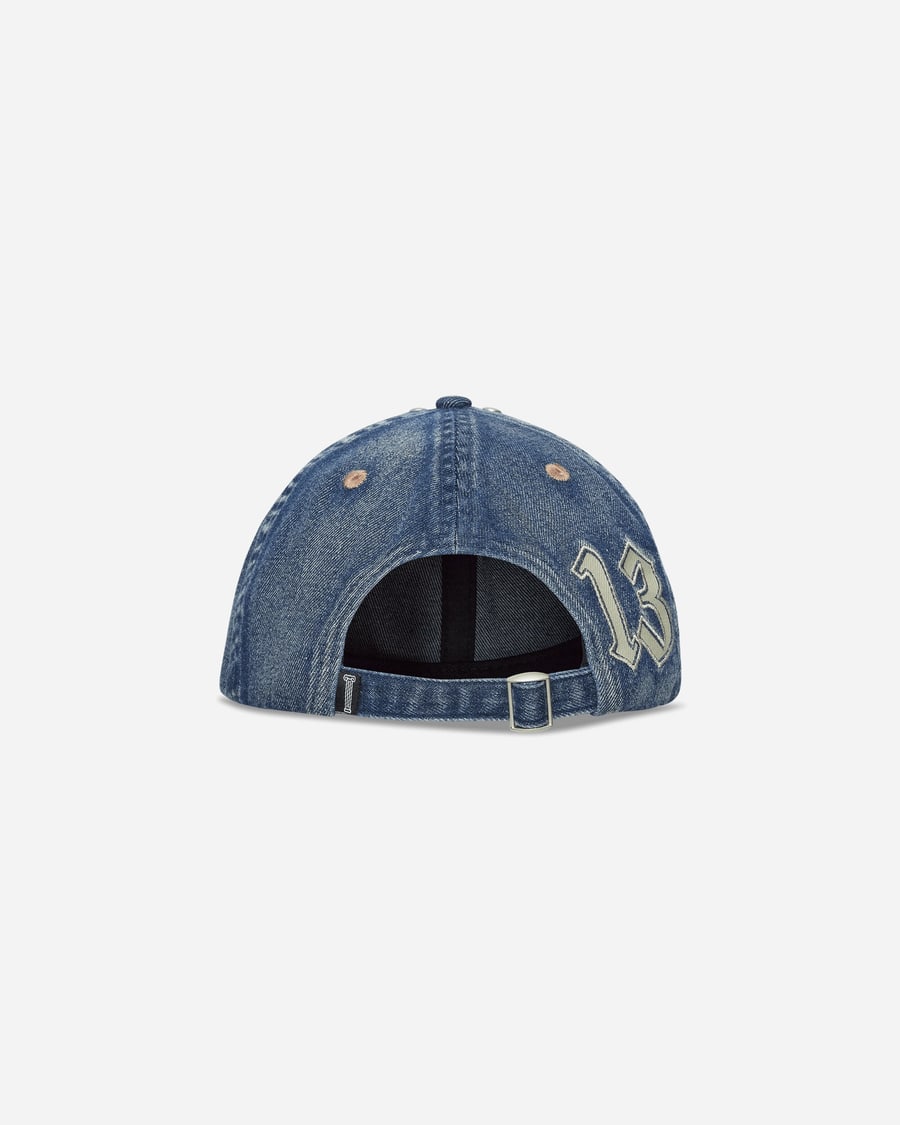 Aries Studded Mega Graphic Denim Cap Blue, view 4