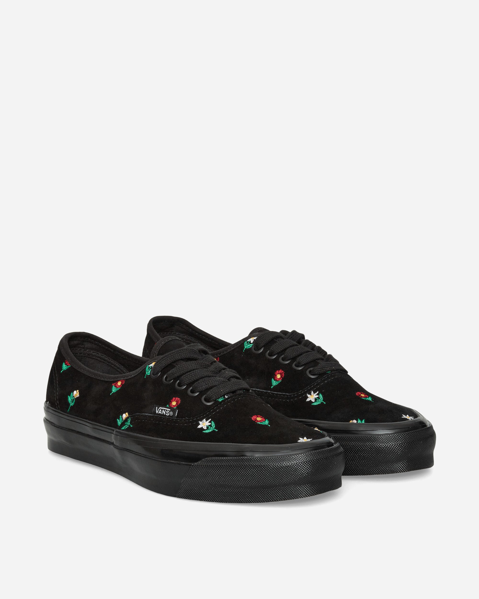 Vans Authentic 44 Embroidery Sneakers Flower Print Black, view 2