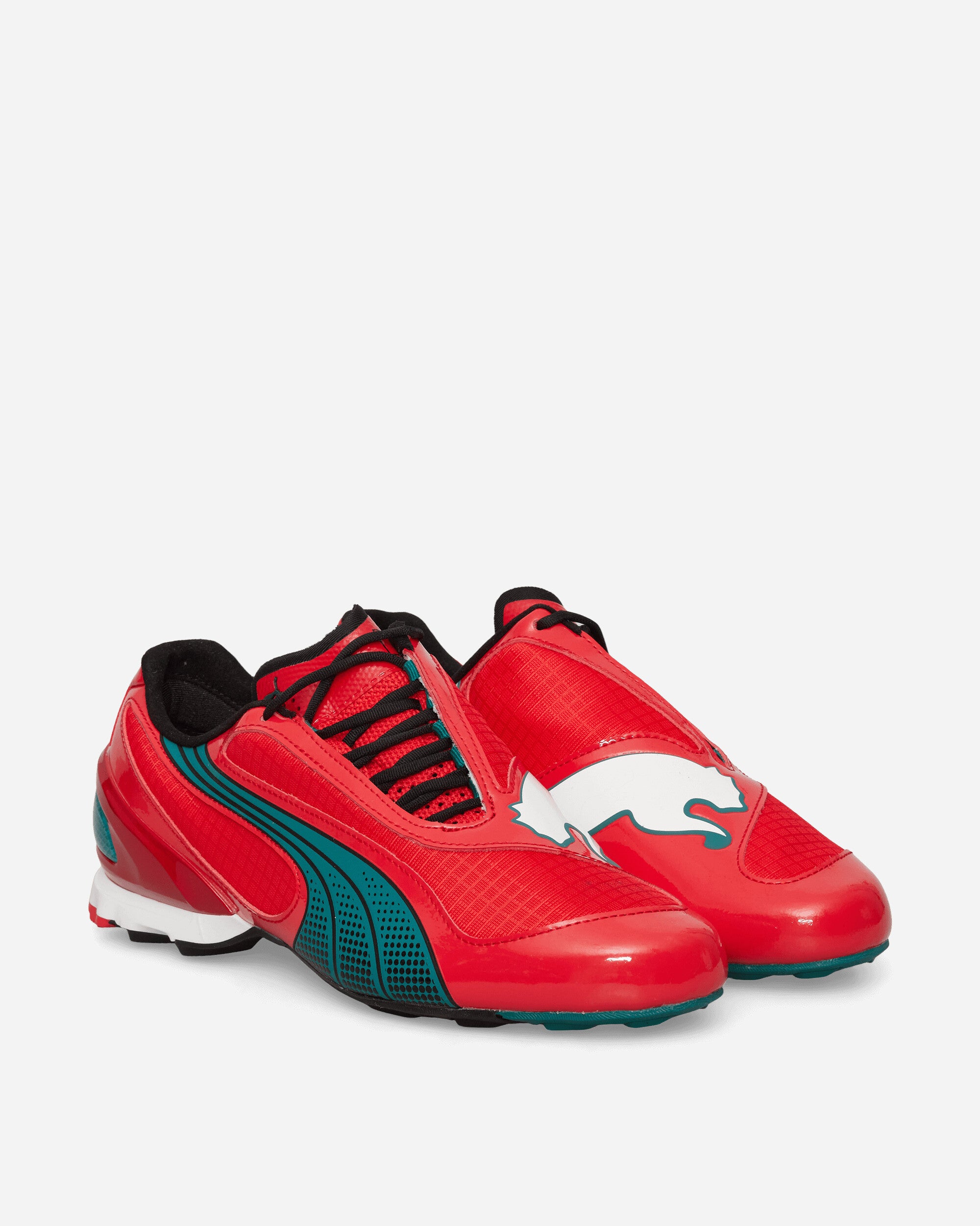Puma V-S1 TotalEnergies CAF Africa Cup of Nations Sneakers For All Time Red / Wild Green, view 2